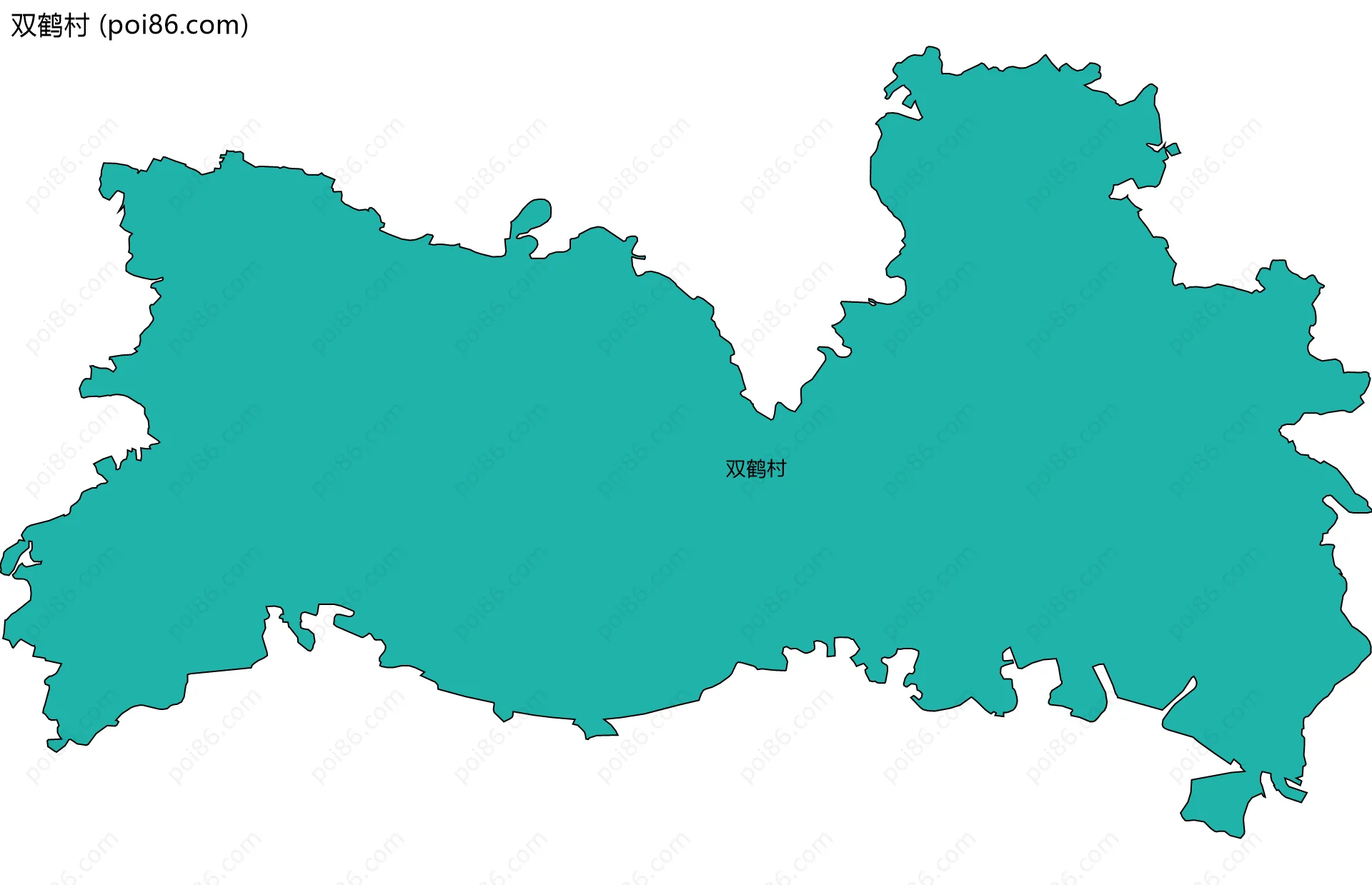 双鹤村边界地图