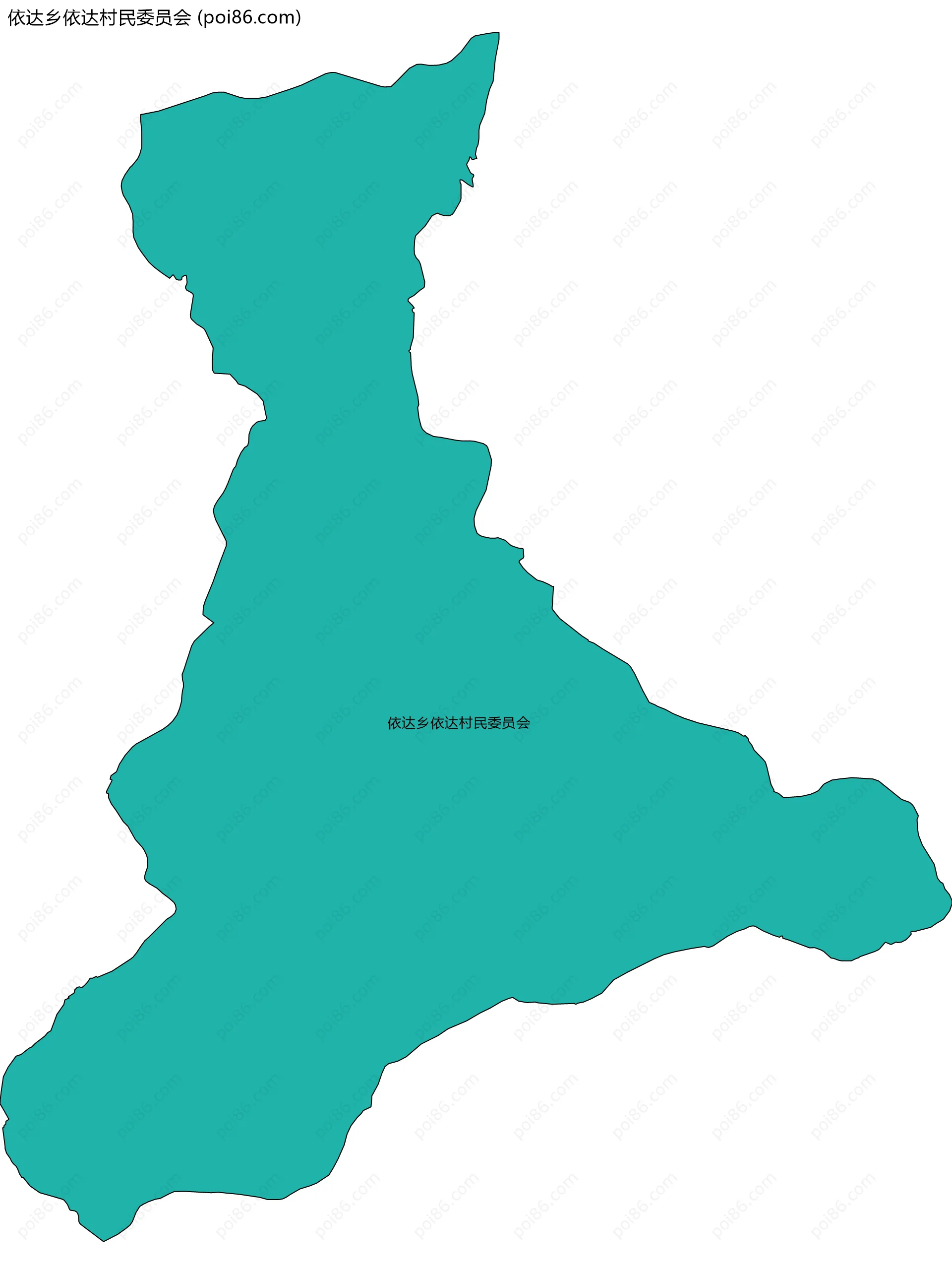 依达乡依达村民委员会边界地图