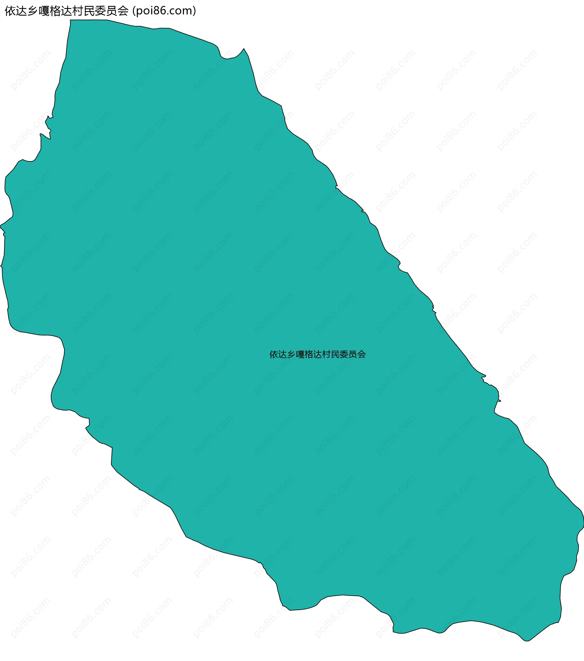 依达乡嘎格达村民委员会边界地图