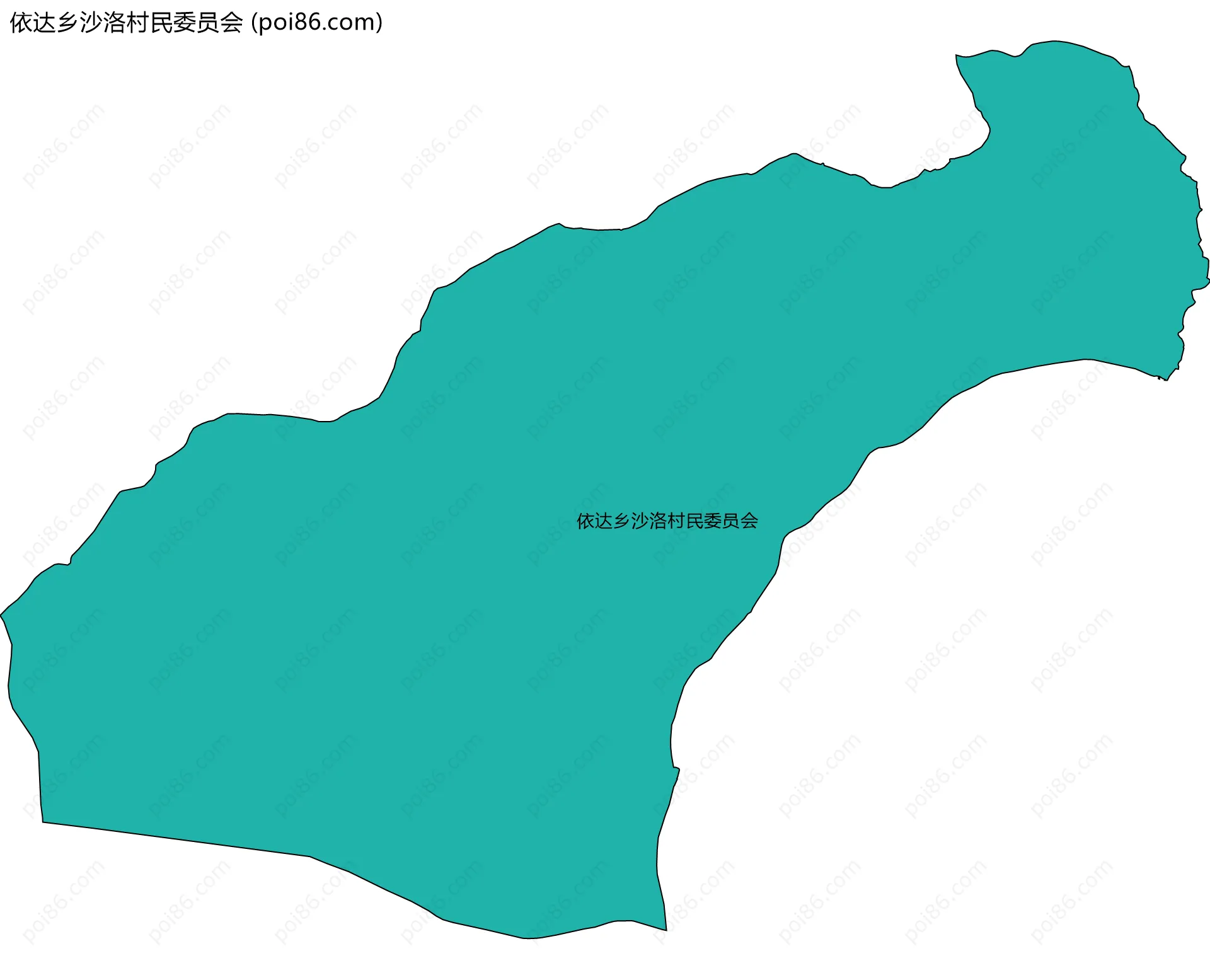 依达乡沙洛村民委员会边界地图