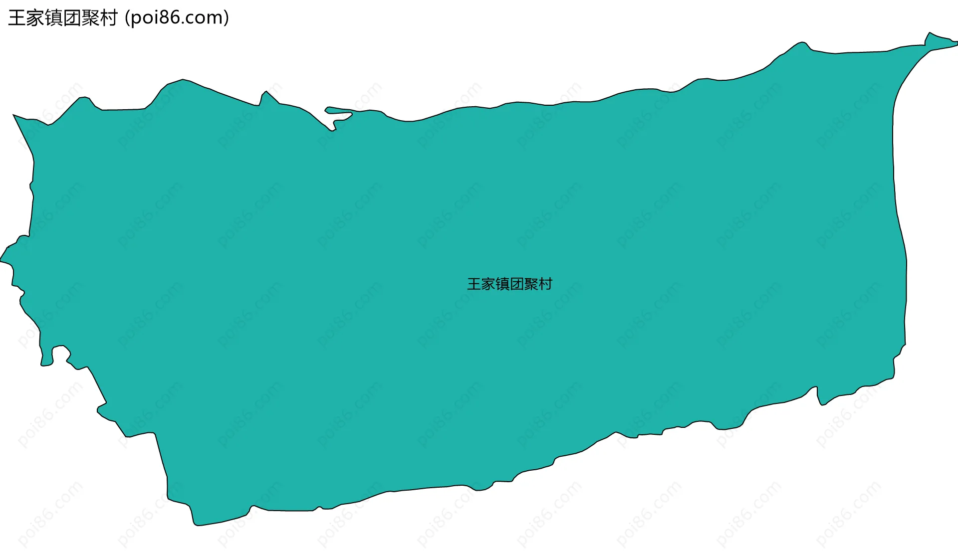 王家镇团聚村边界地图