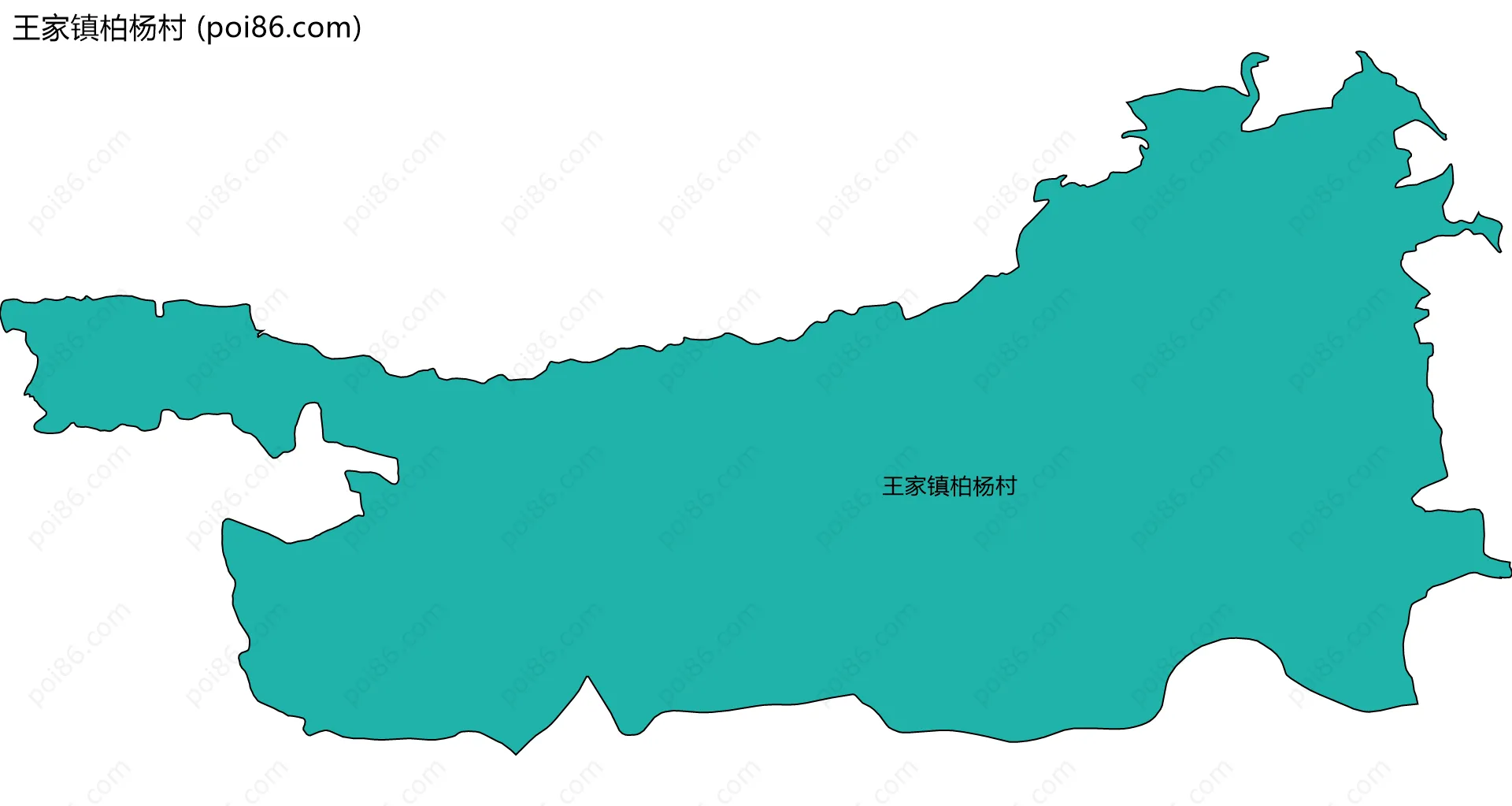 王家镇柏杨村边界地图