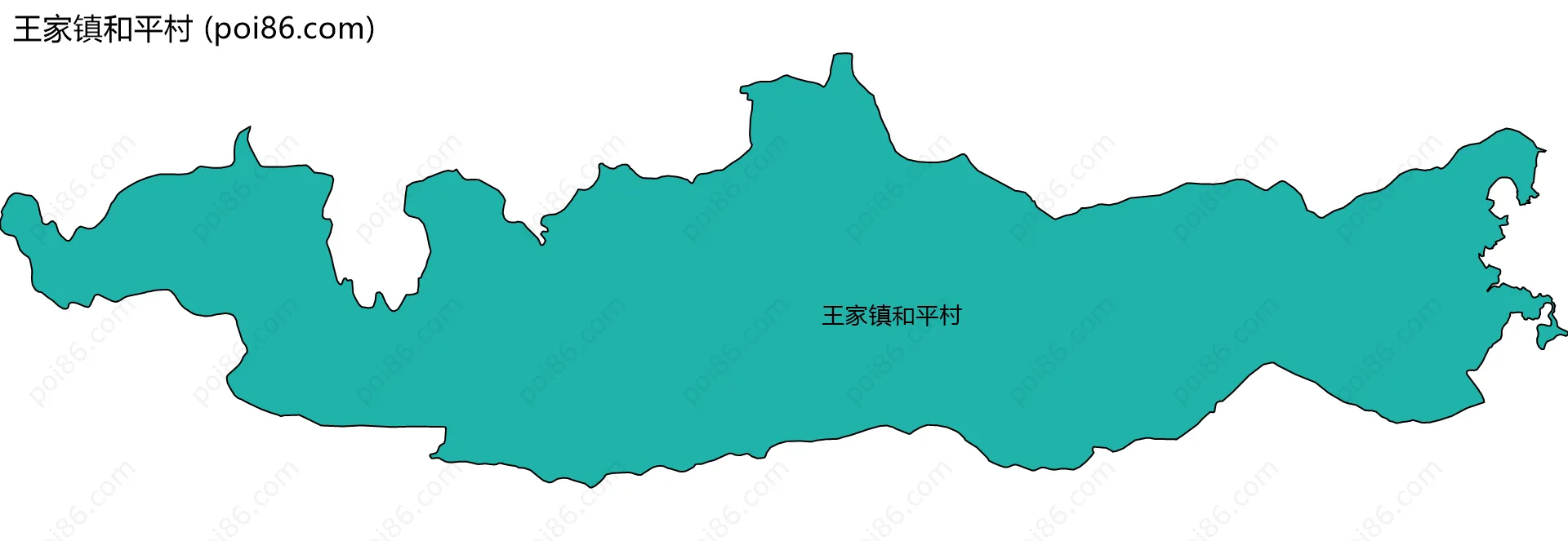 王家镇和平村边界地图