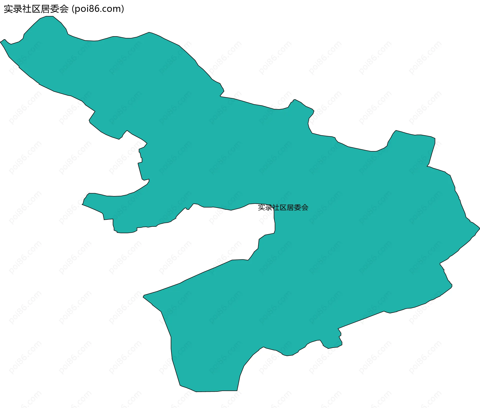 实录社区居委会边界地图