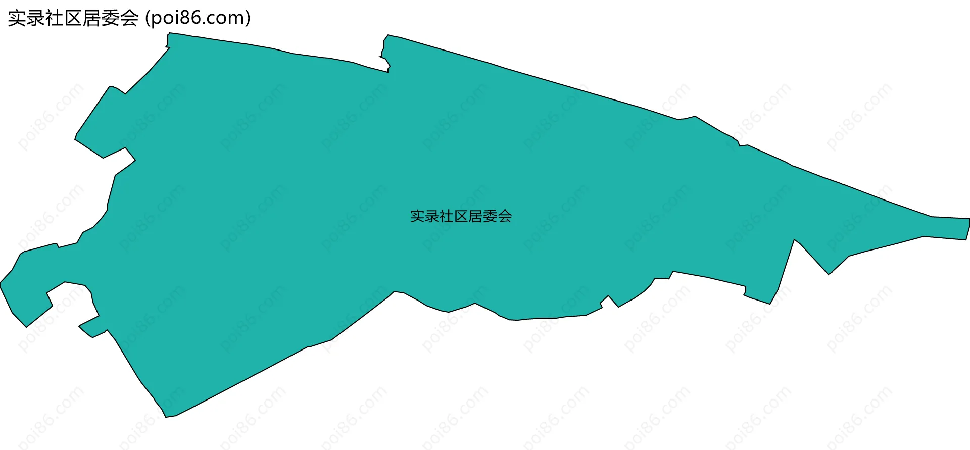 实录社区居委会边界地图