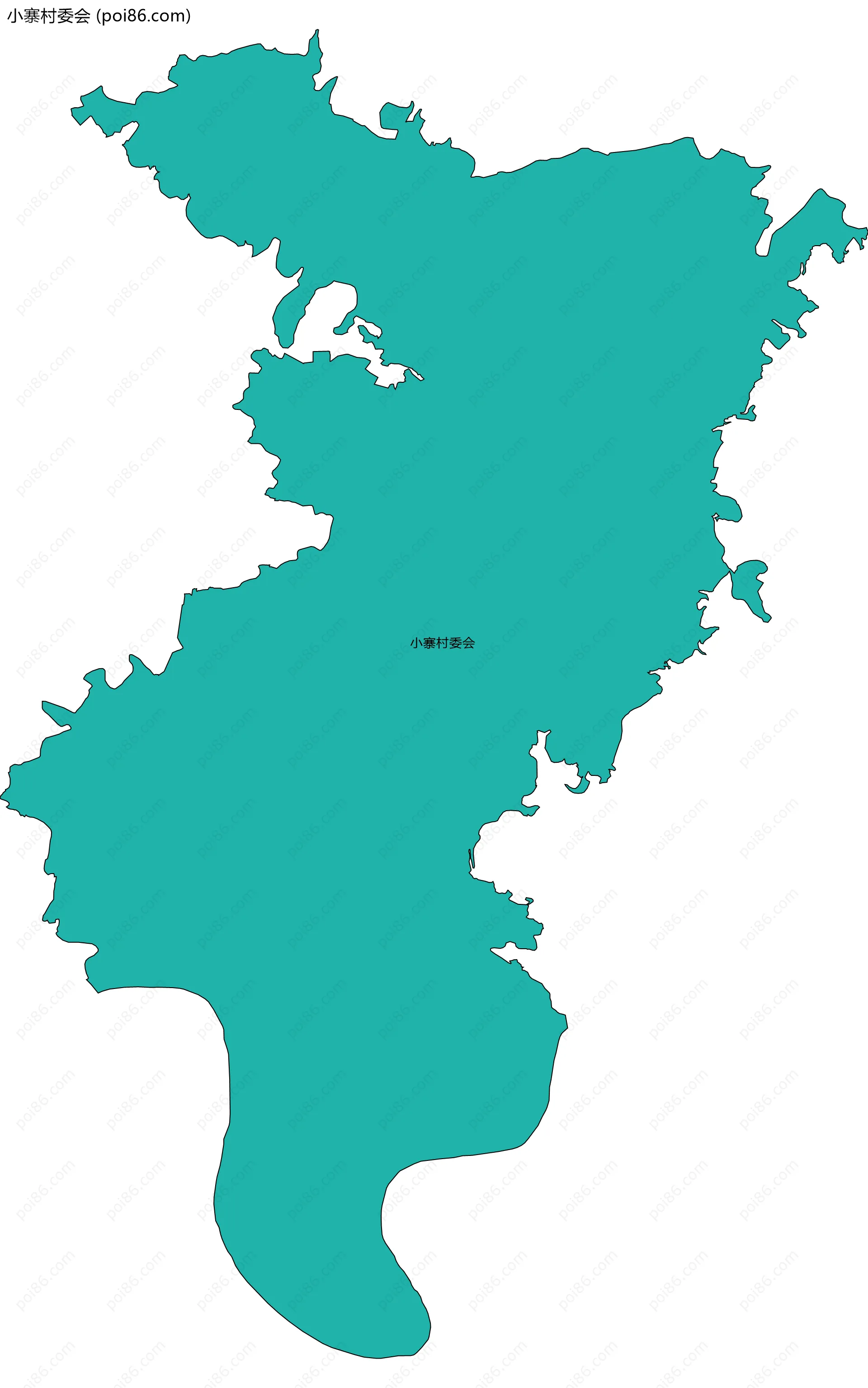 小寨村委会边界地图