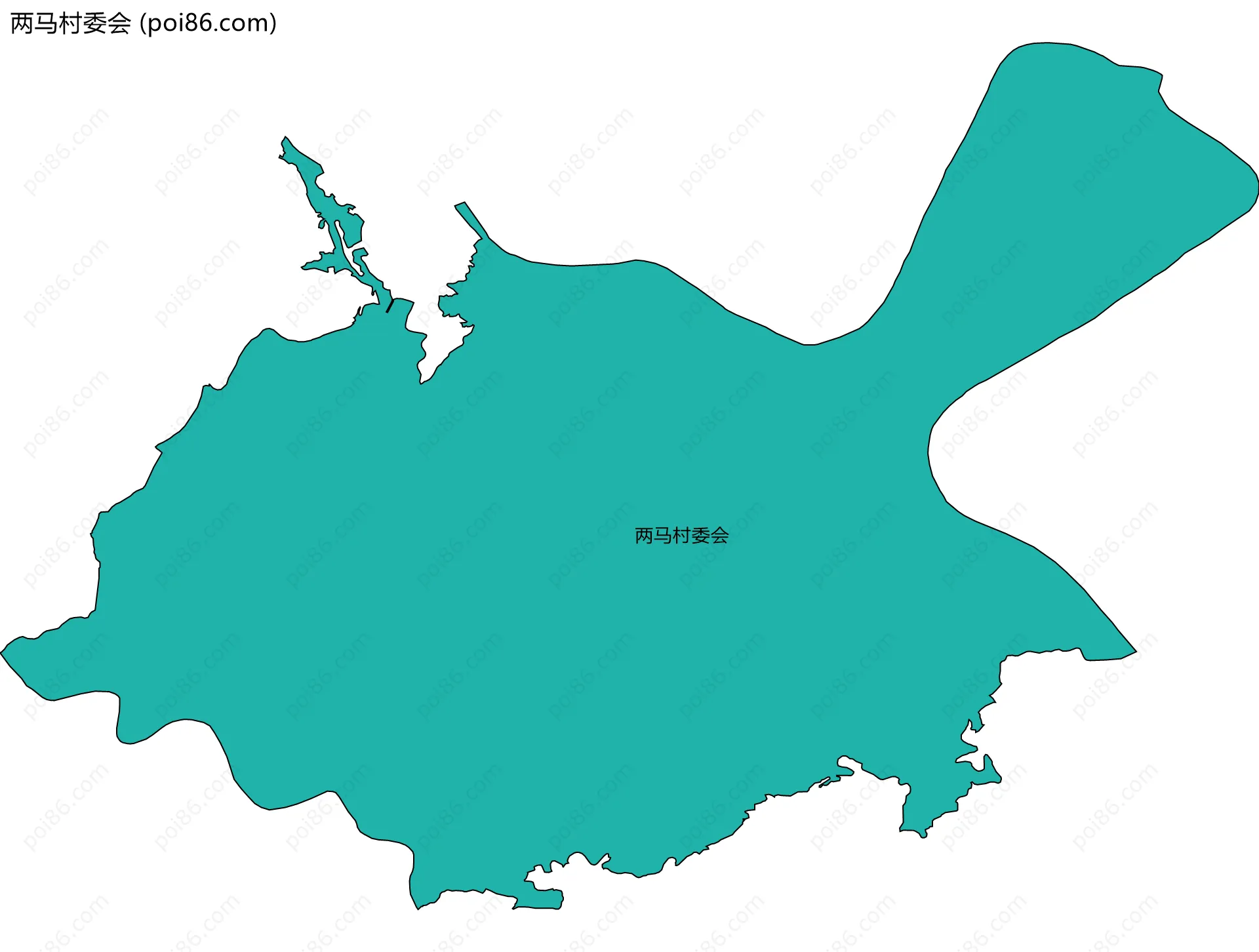 两马村委会边界地图