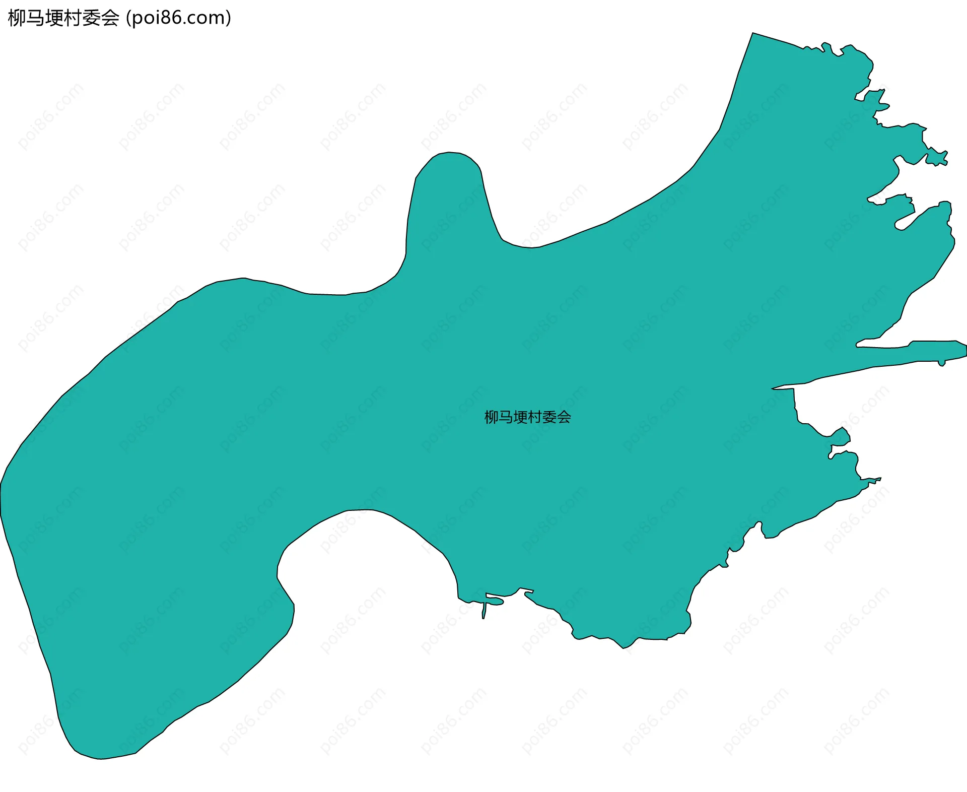 柳马埂村委会边界地图