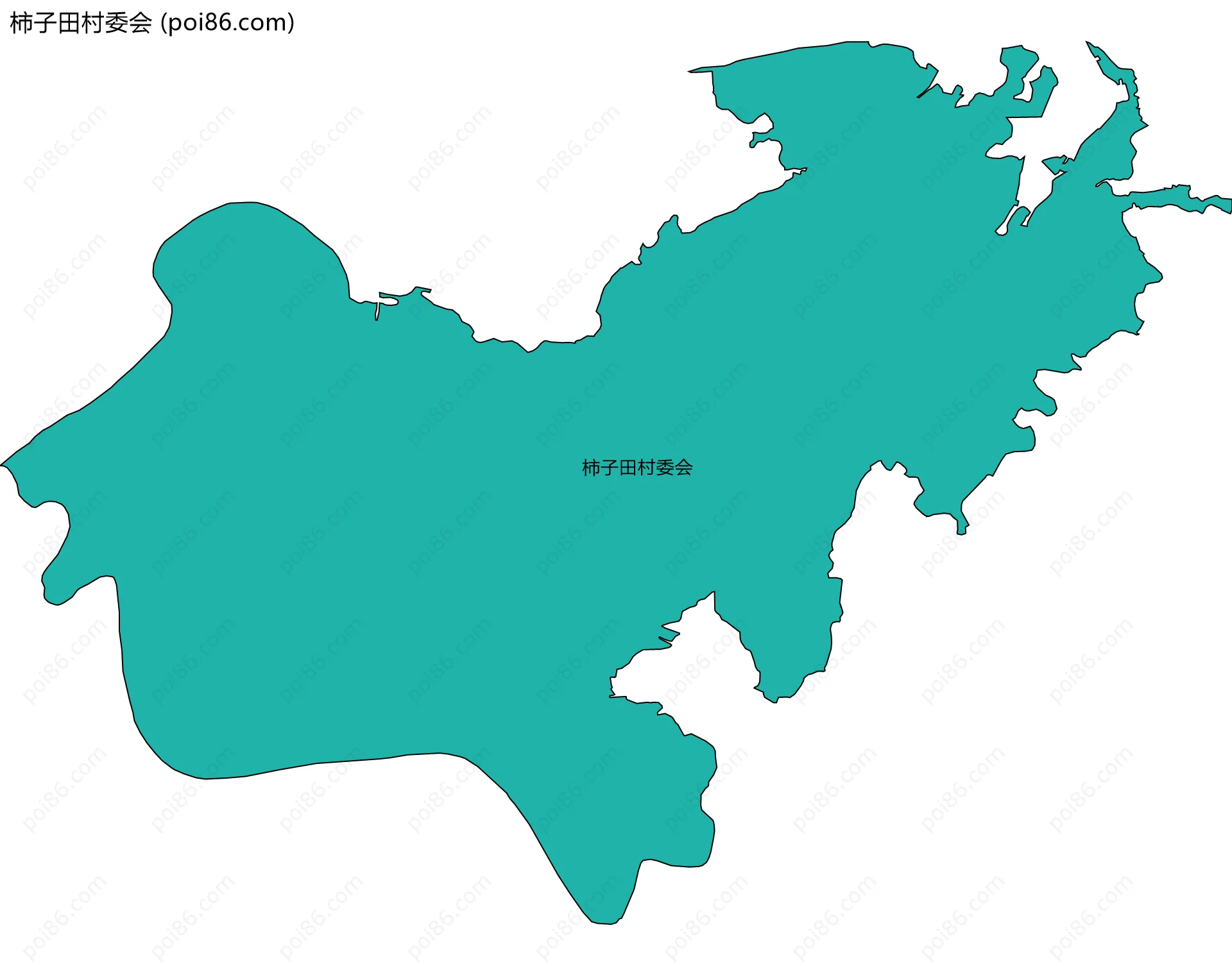 柿子田村委会边界地图