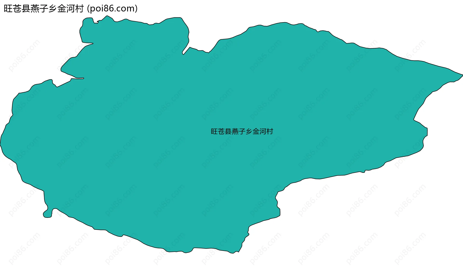 旺苍县燕子乡金河村边界地图