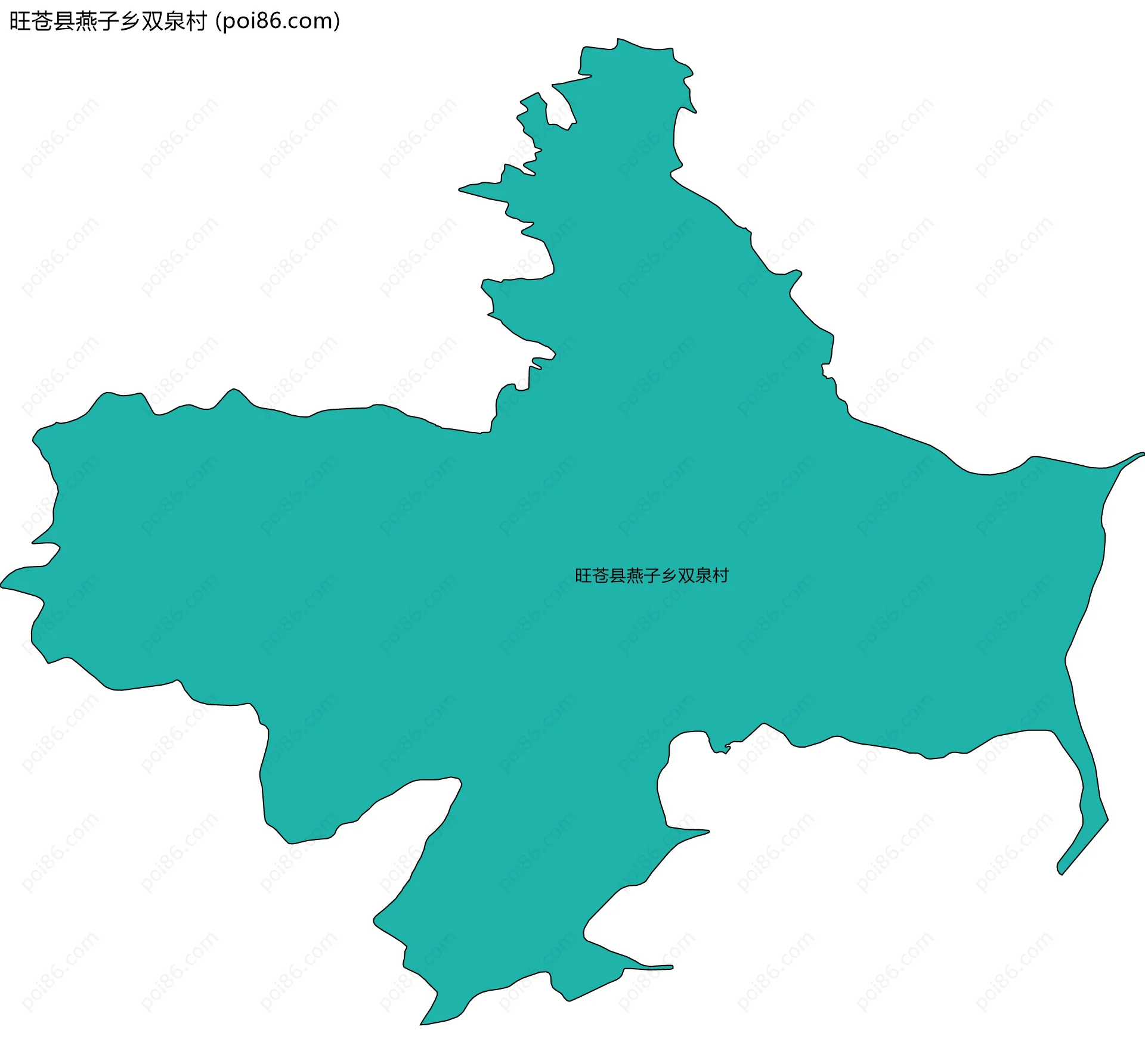 旺苍县燕子乡双泉村边界地图