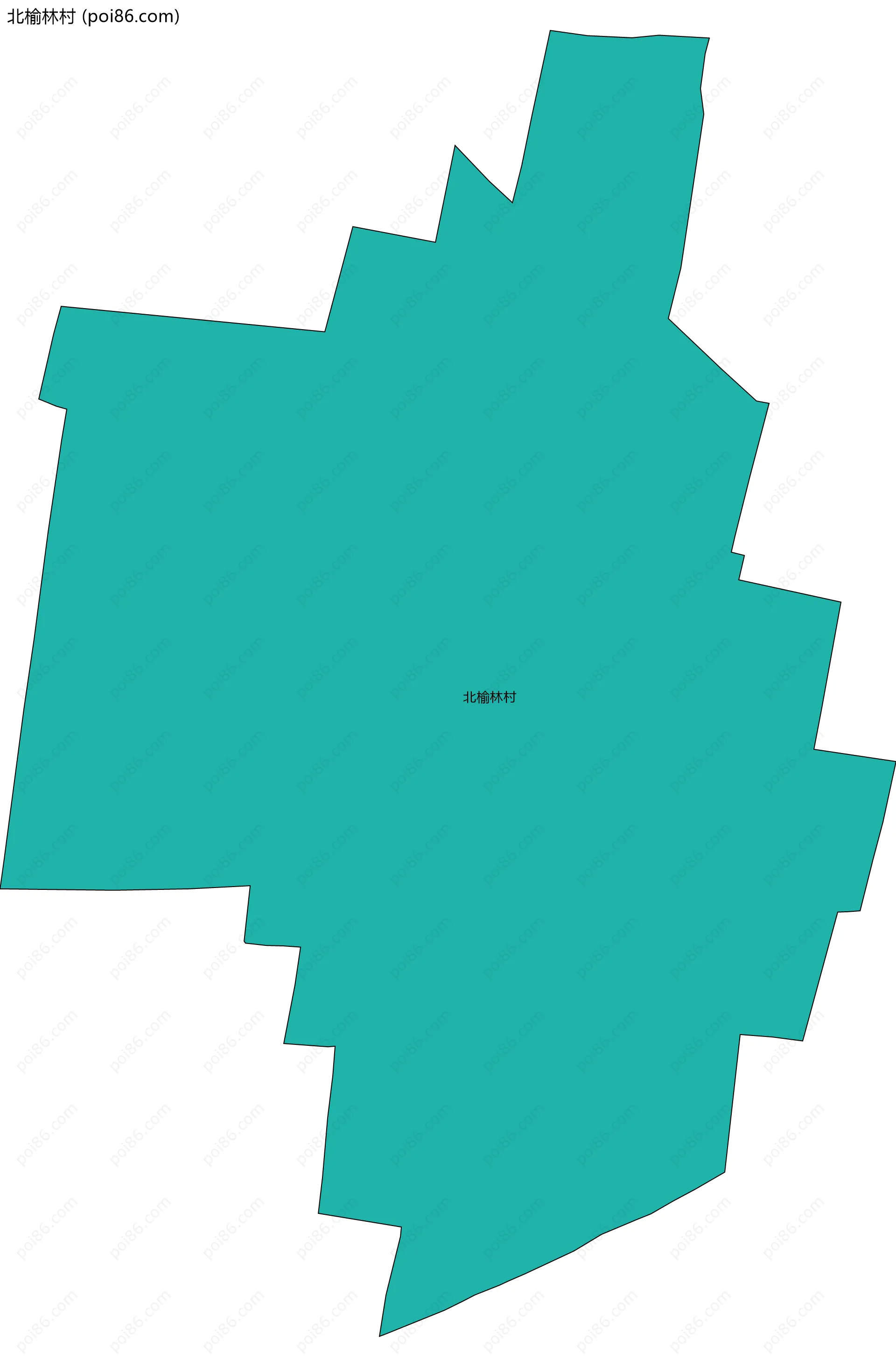 北榆林村边界地图