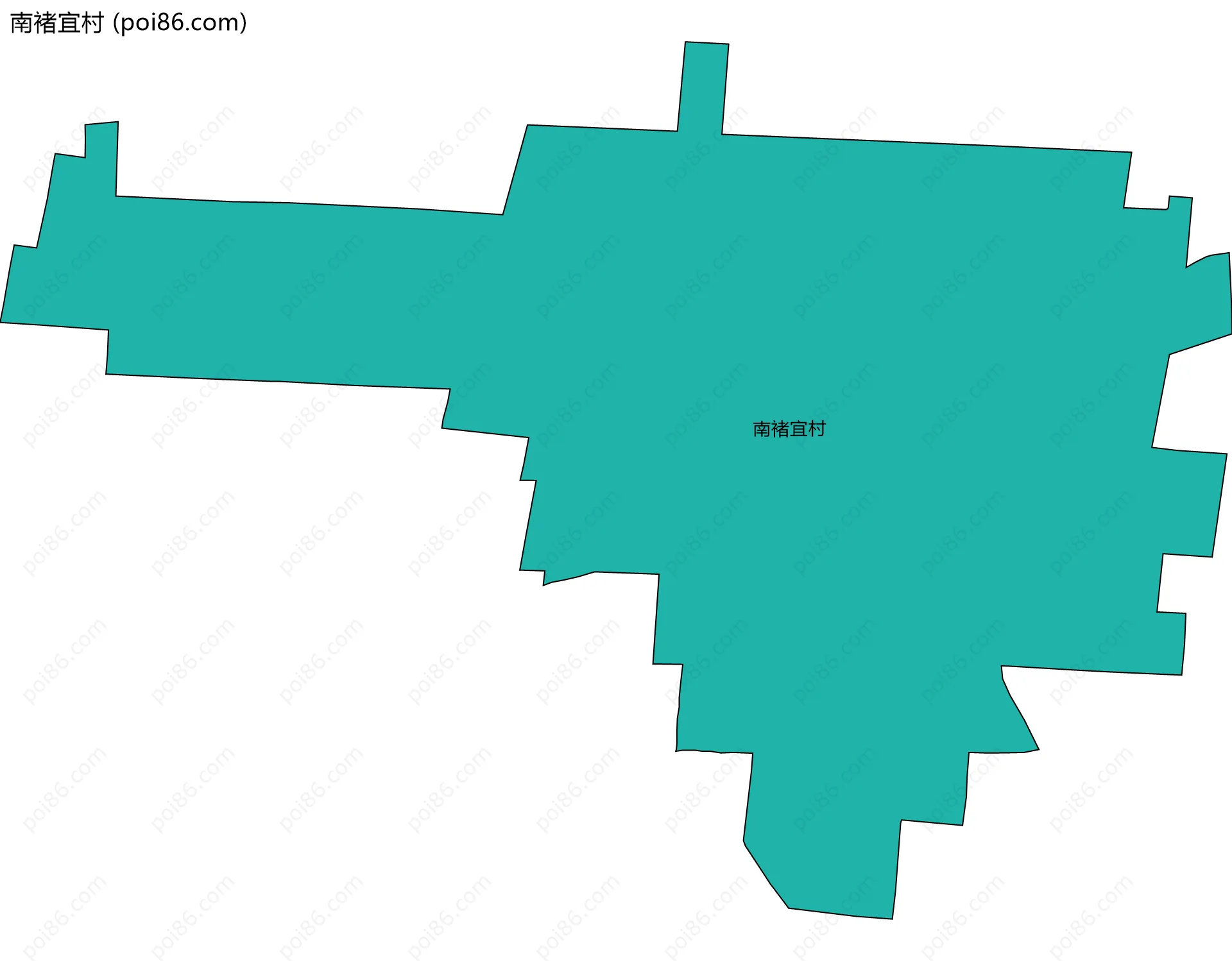 南褚宜村边界地图