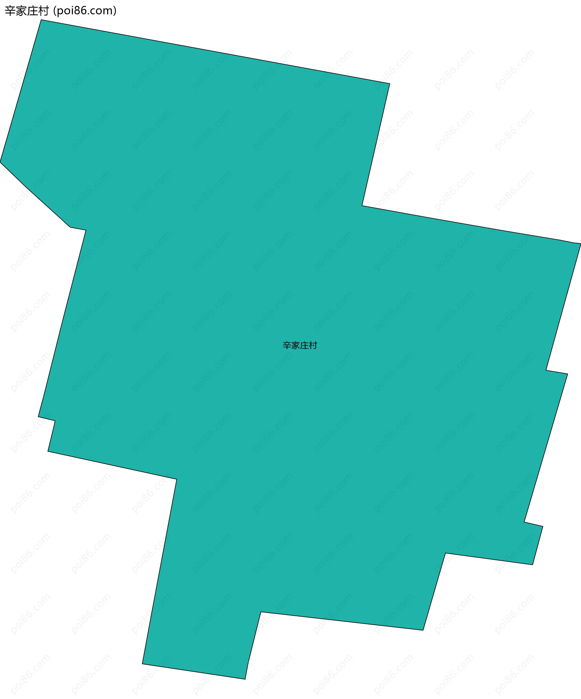 辛家庄村边界地图