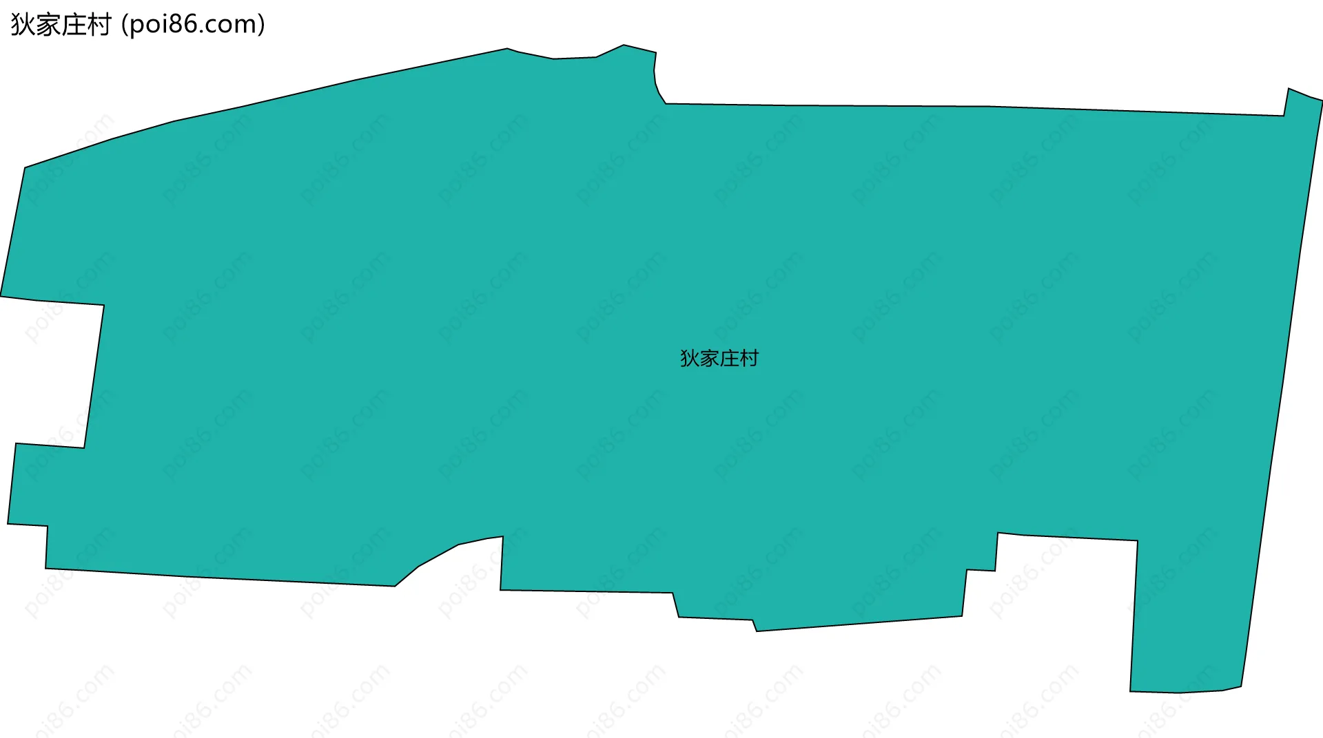 狄家庄村边界地图