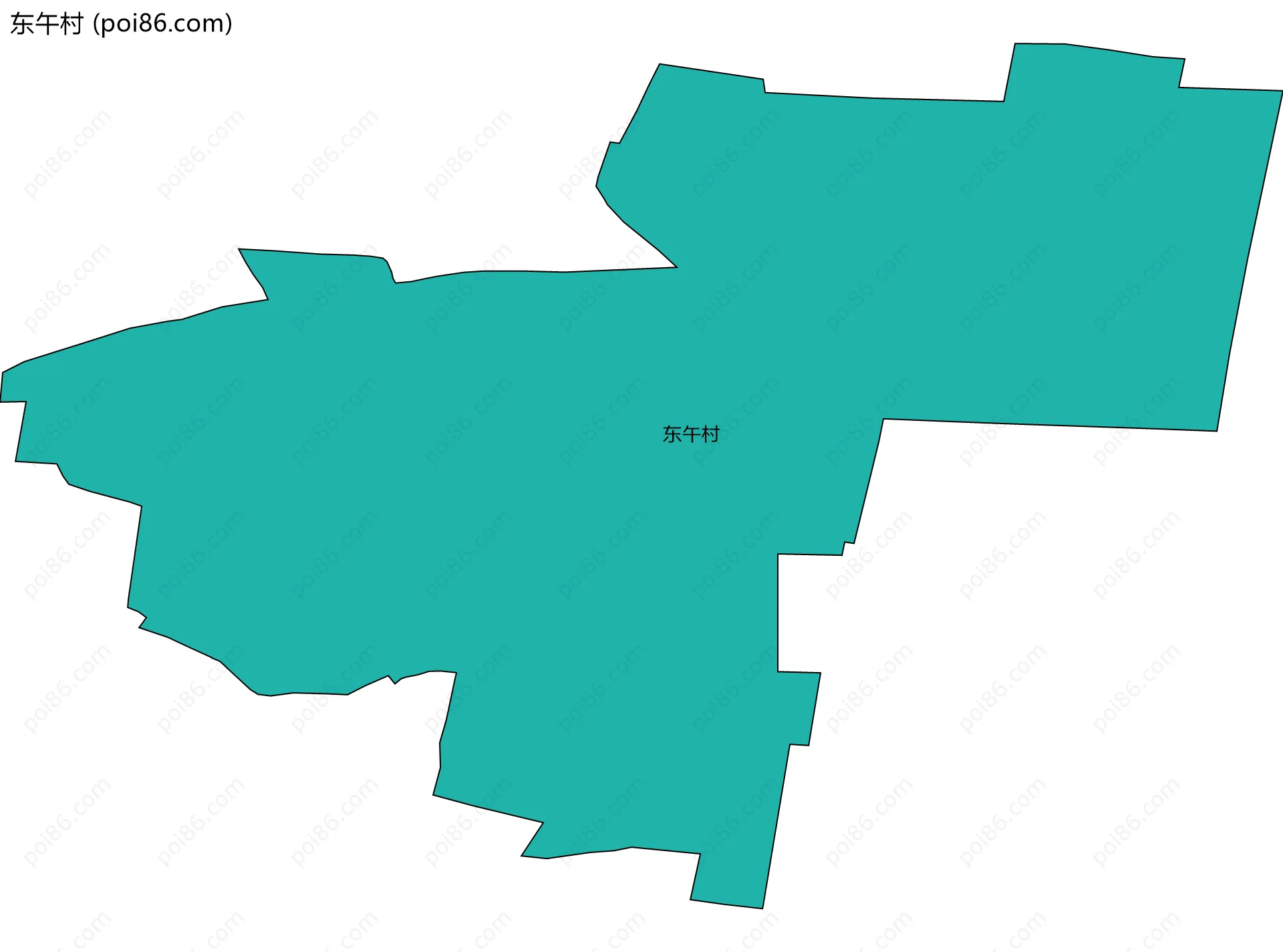 东午村边界地图