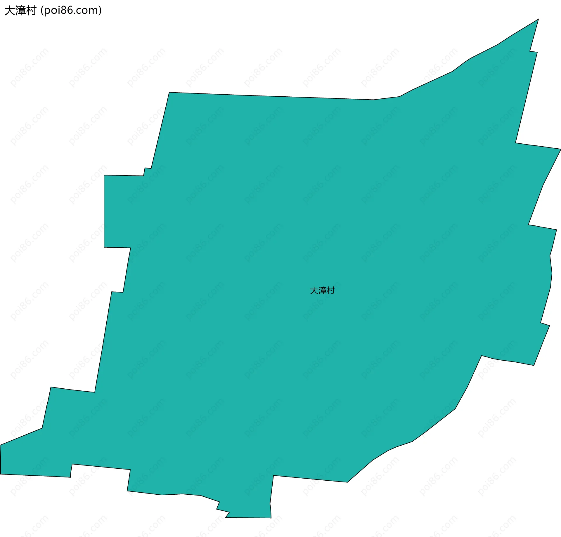 大漳村边界地图
