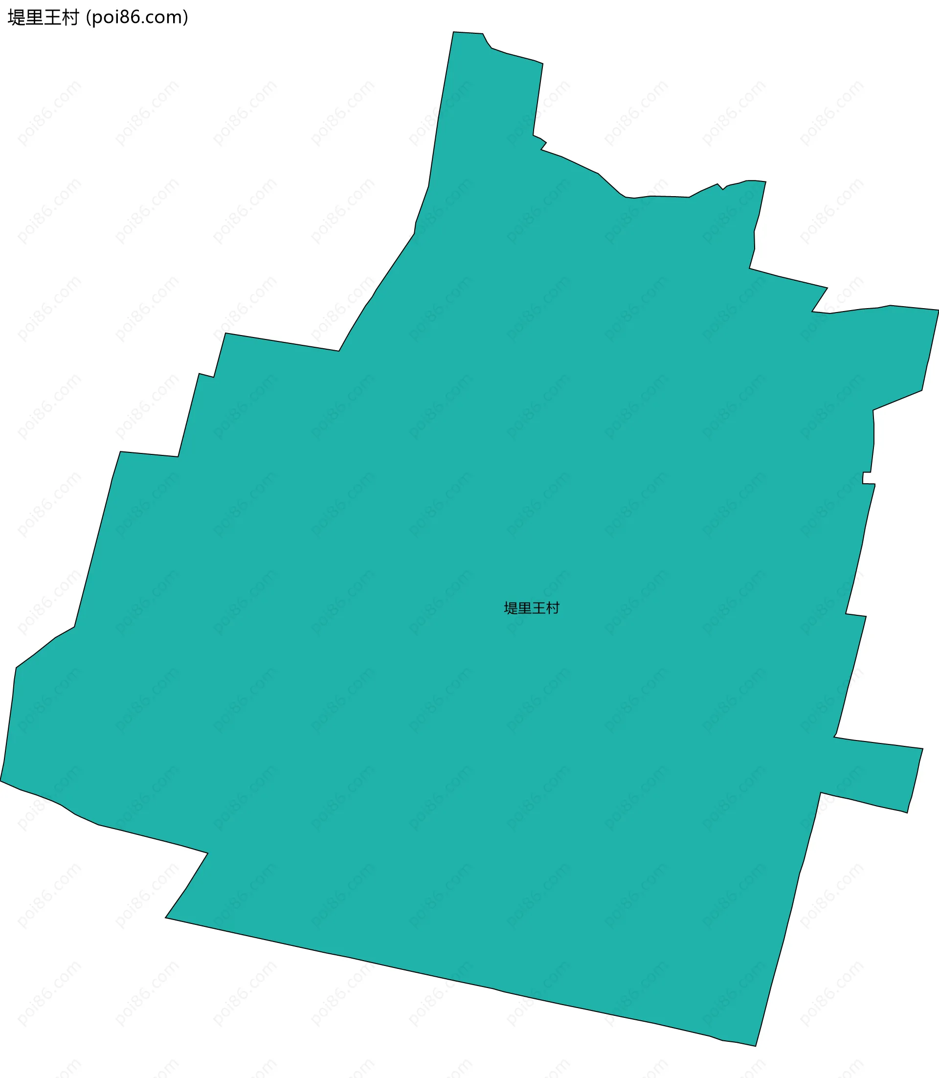 堤里王村边界地图