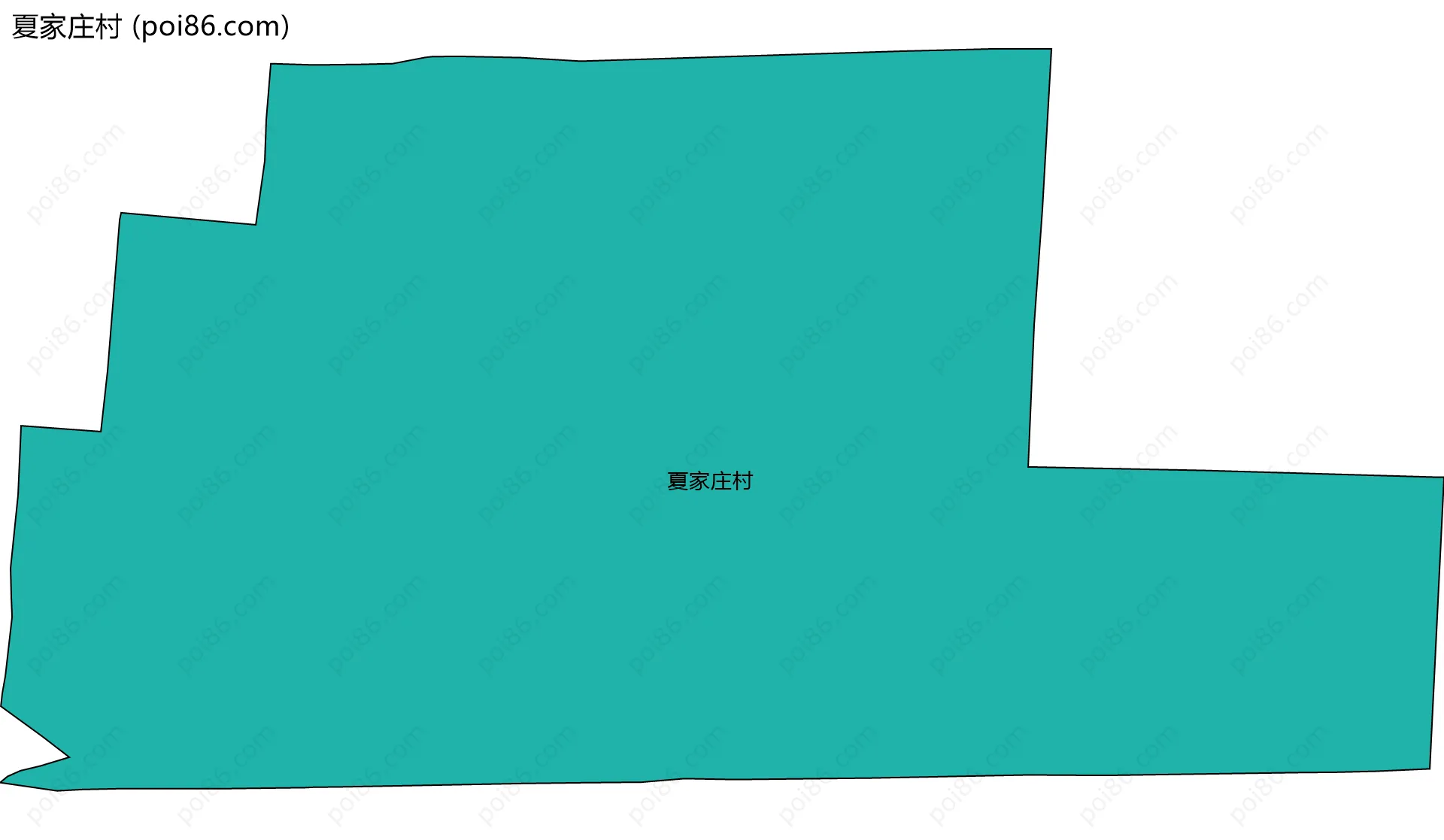 夏家庄村边界地图