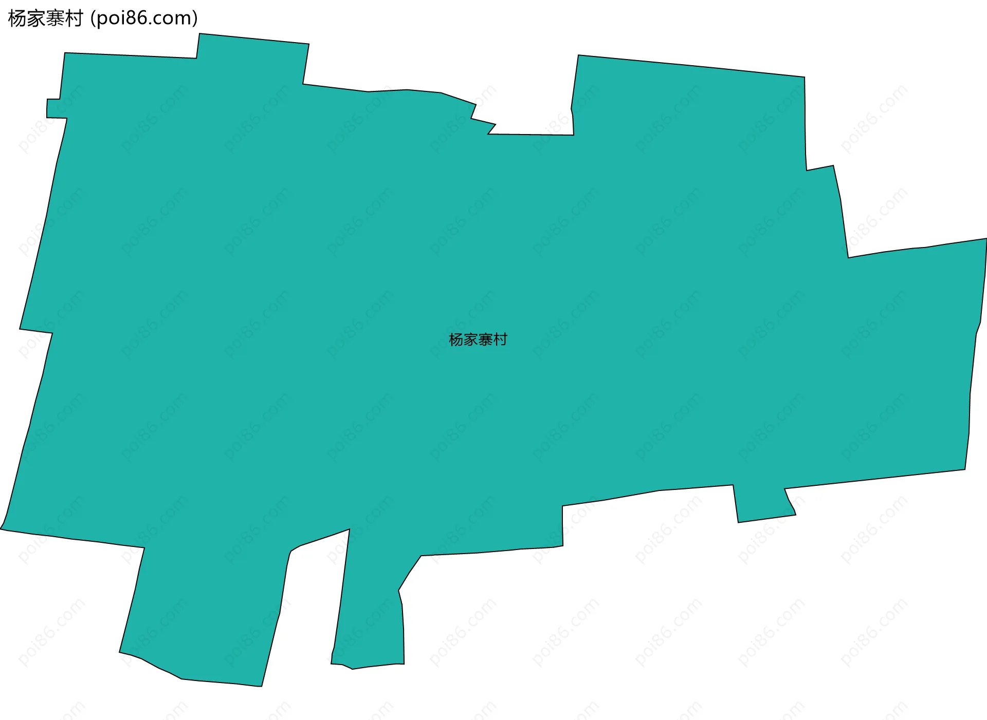 杨家寨村边界地图