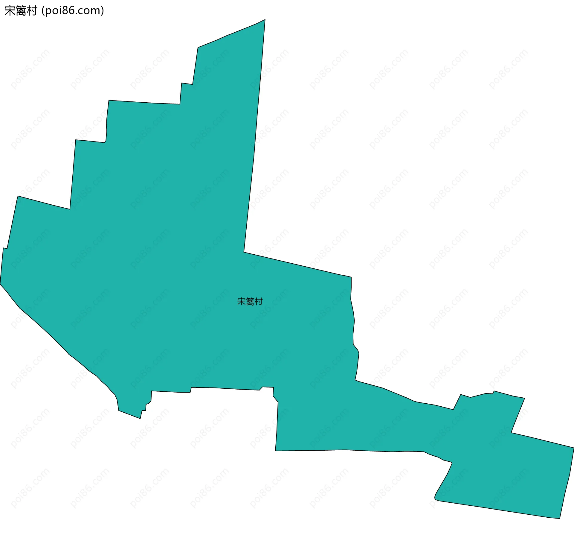 宋篱村边界地图