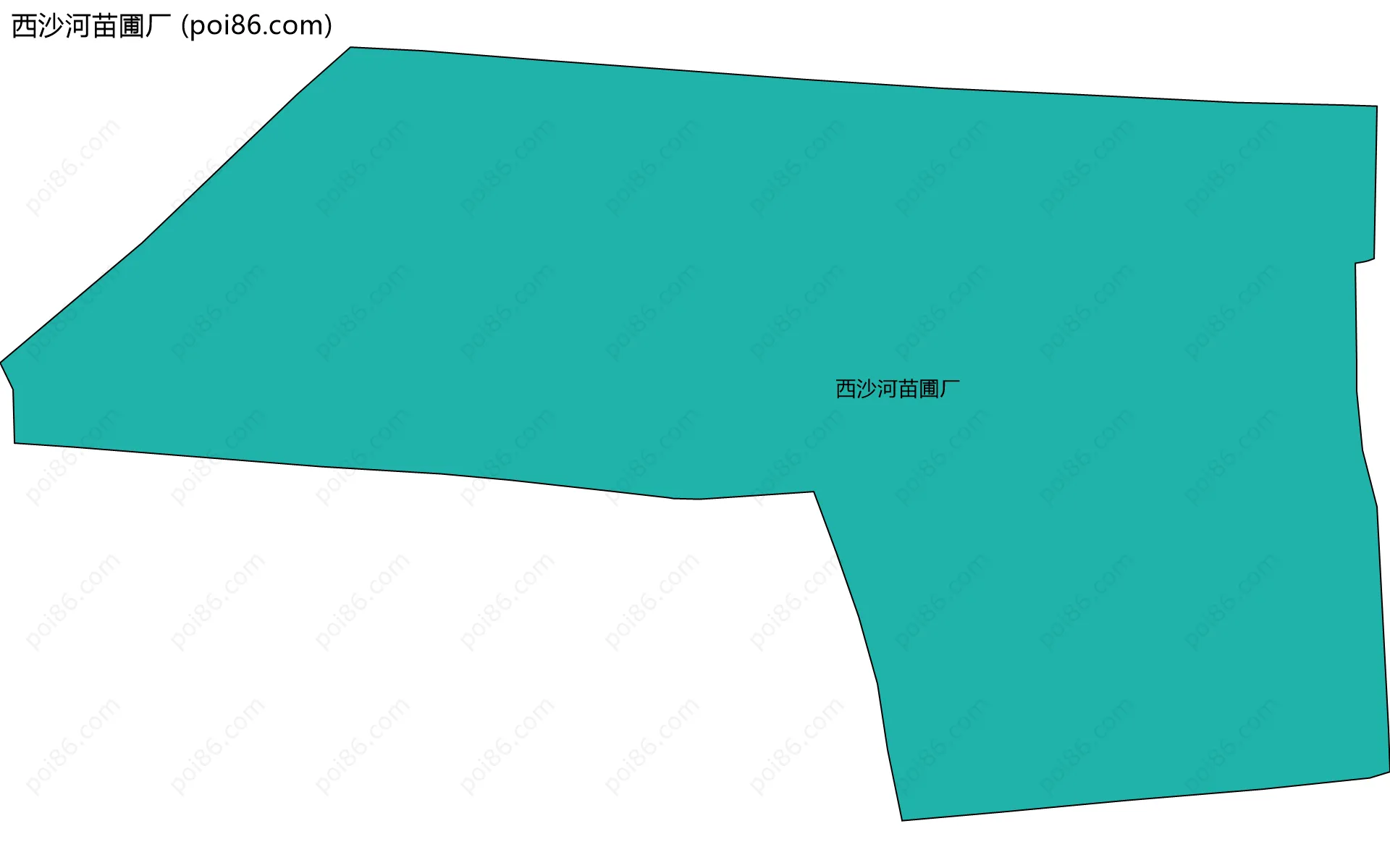 西沙河苗圃厂边界地图