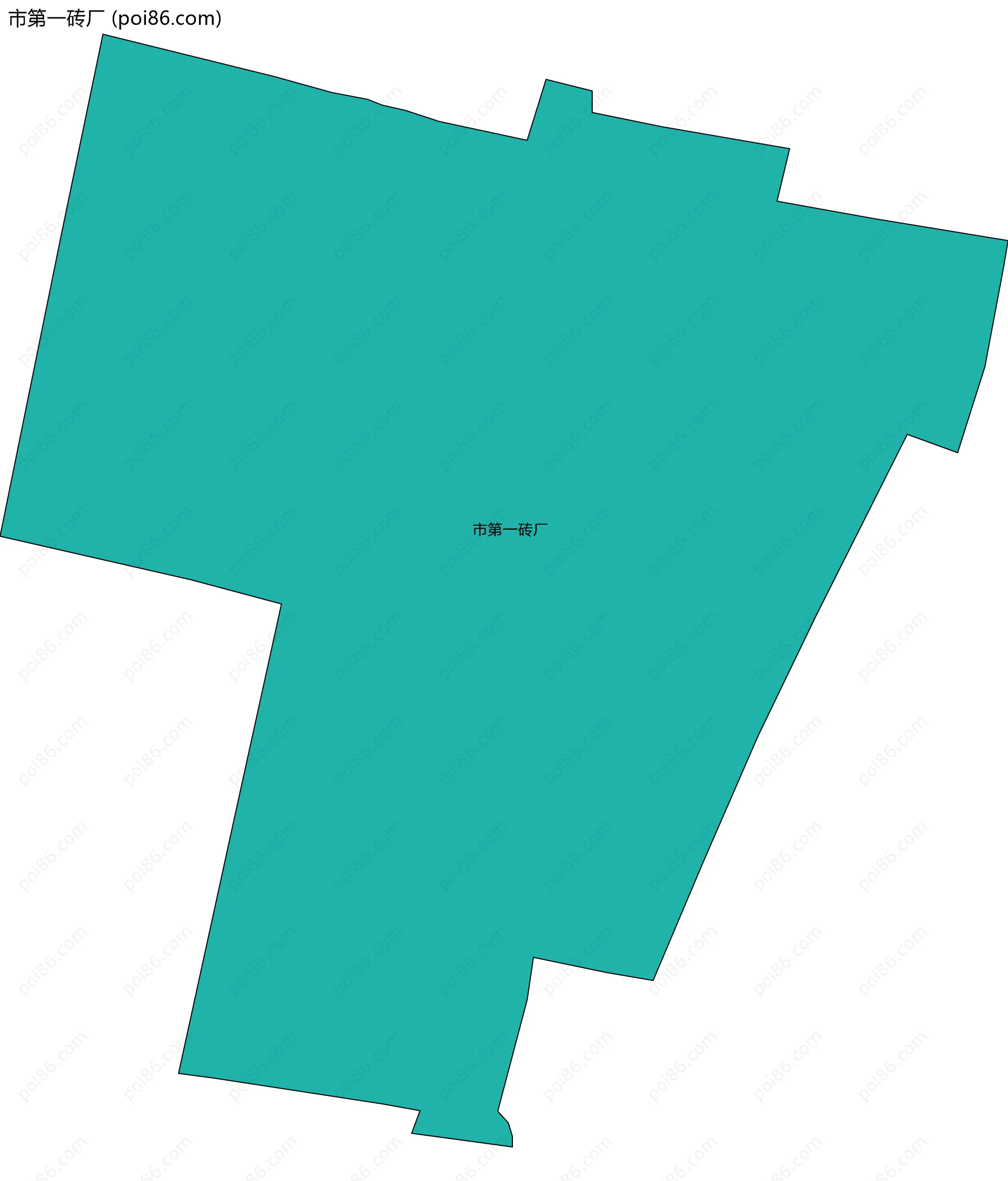 市第一砖厂边界地图