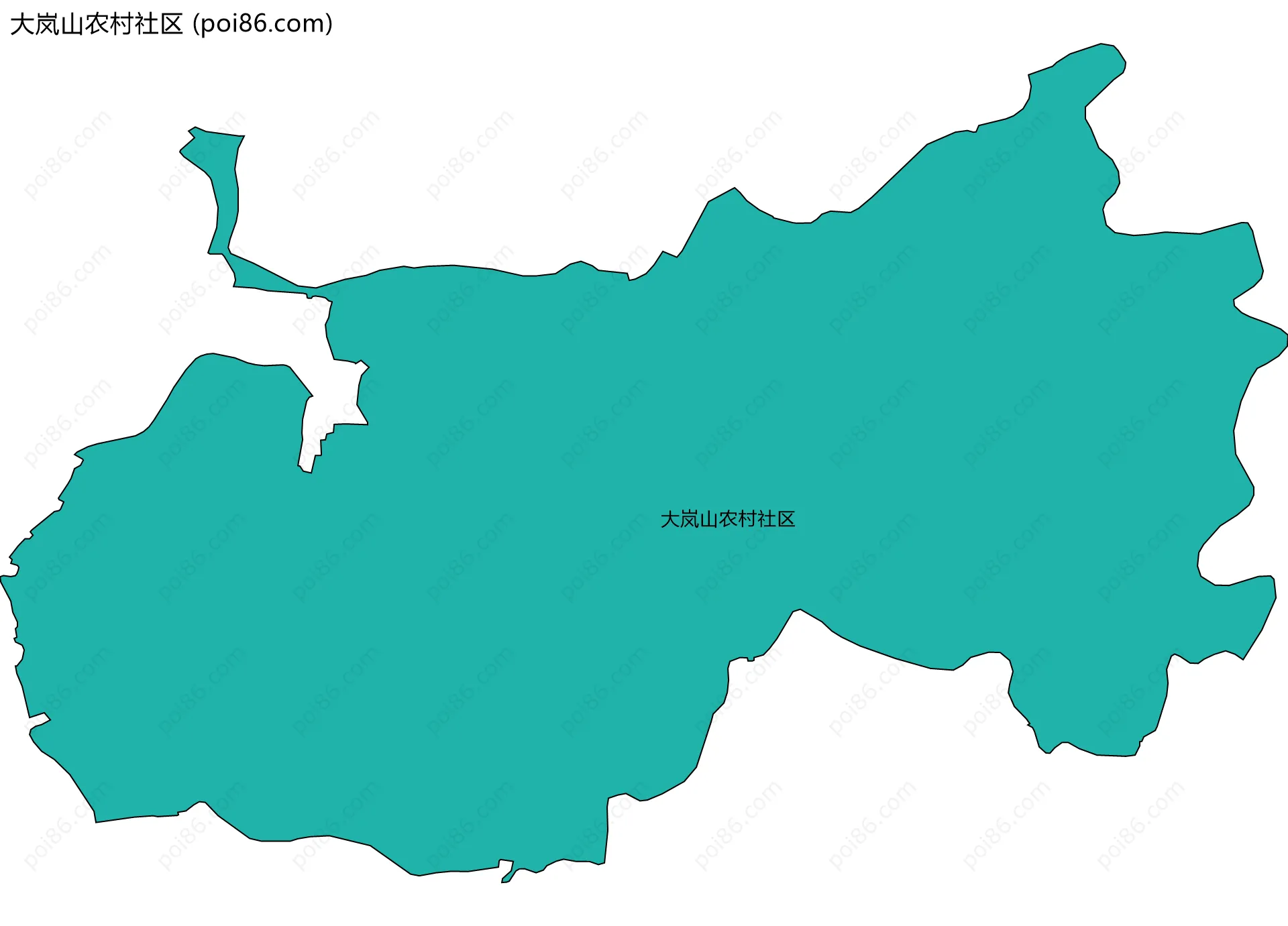 大岚山农村社区边界地图