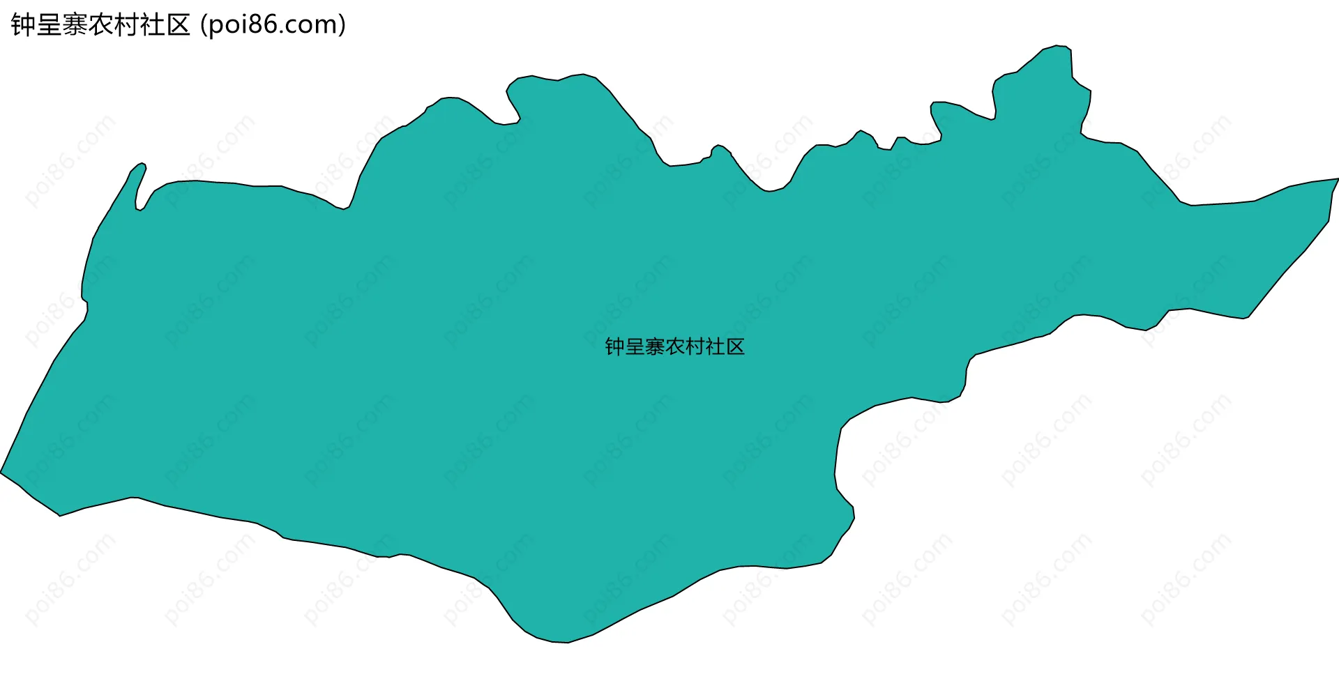 钟呈寨农村社区边界地图