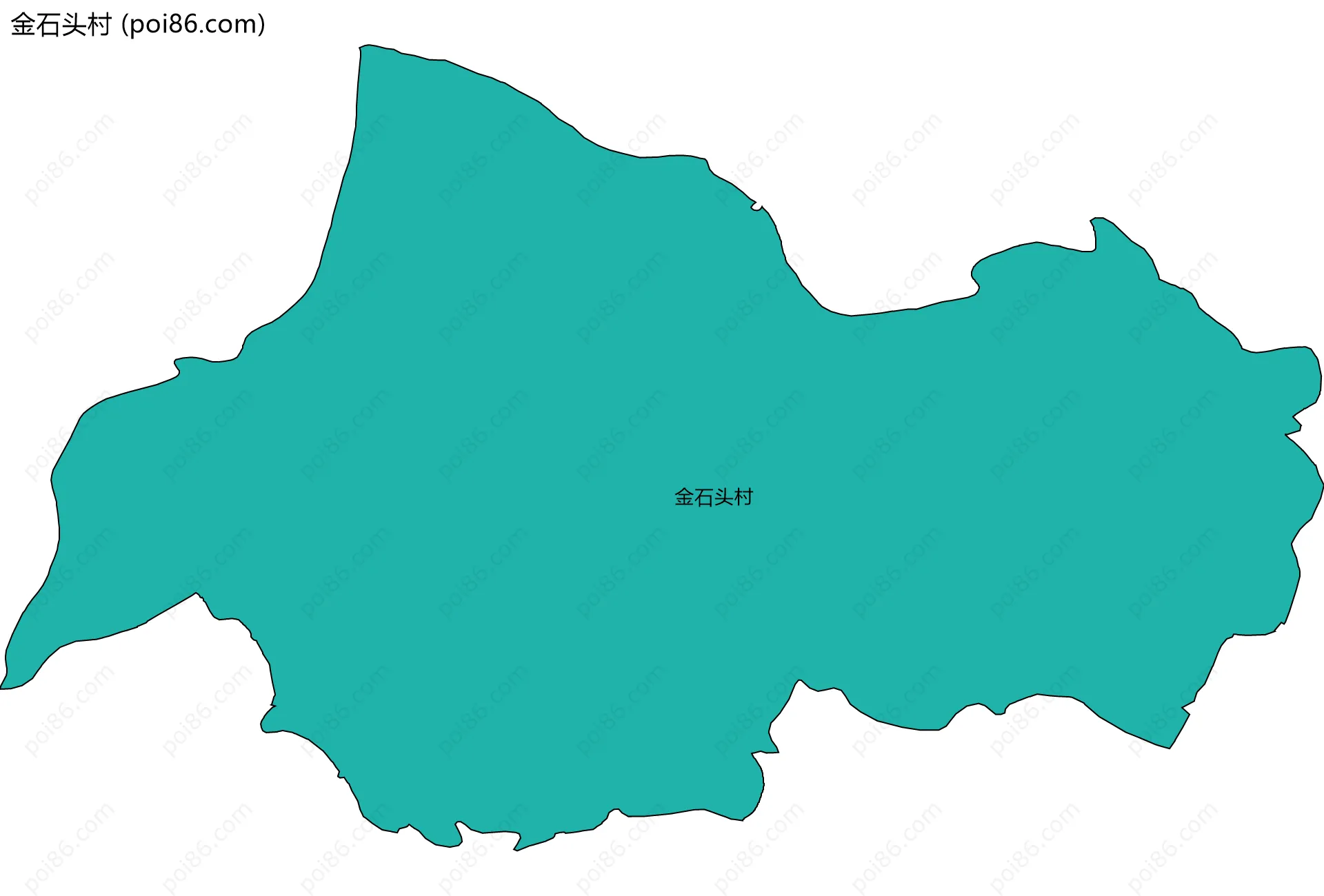 金石头村边界地图