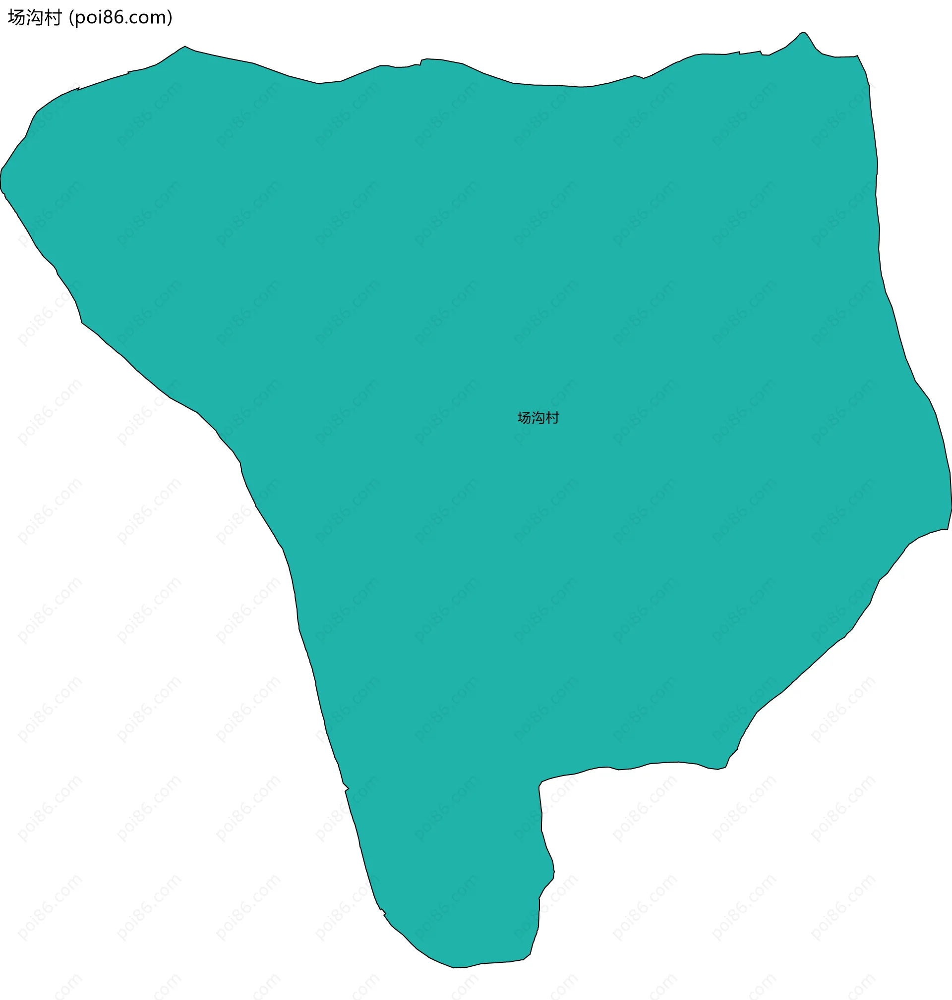 场沟村边界地图