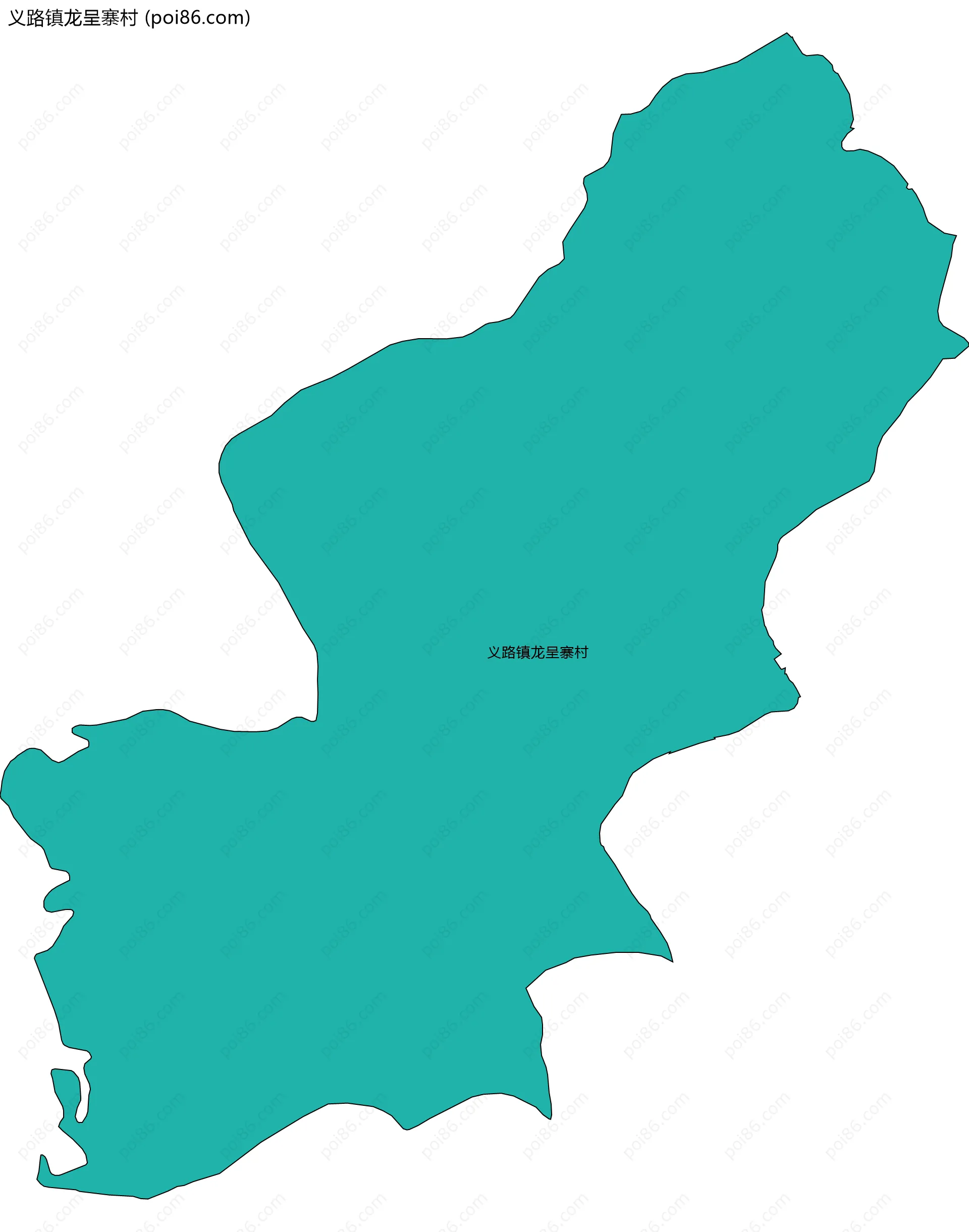 义路镇龙呈寨村边界地图