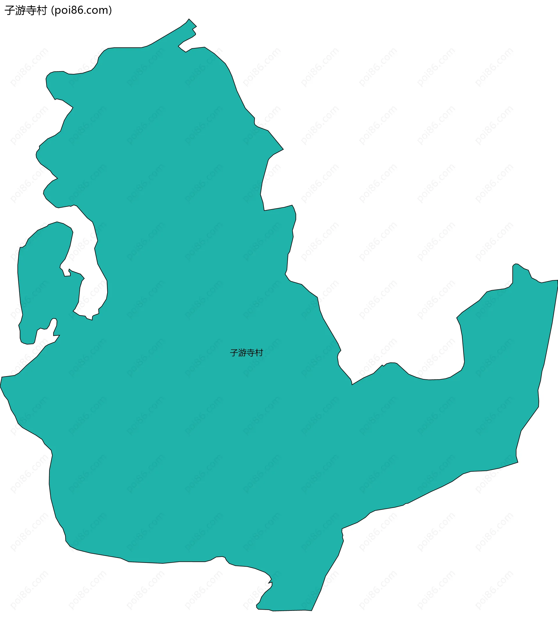 子游寺村边界地图