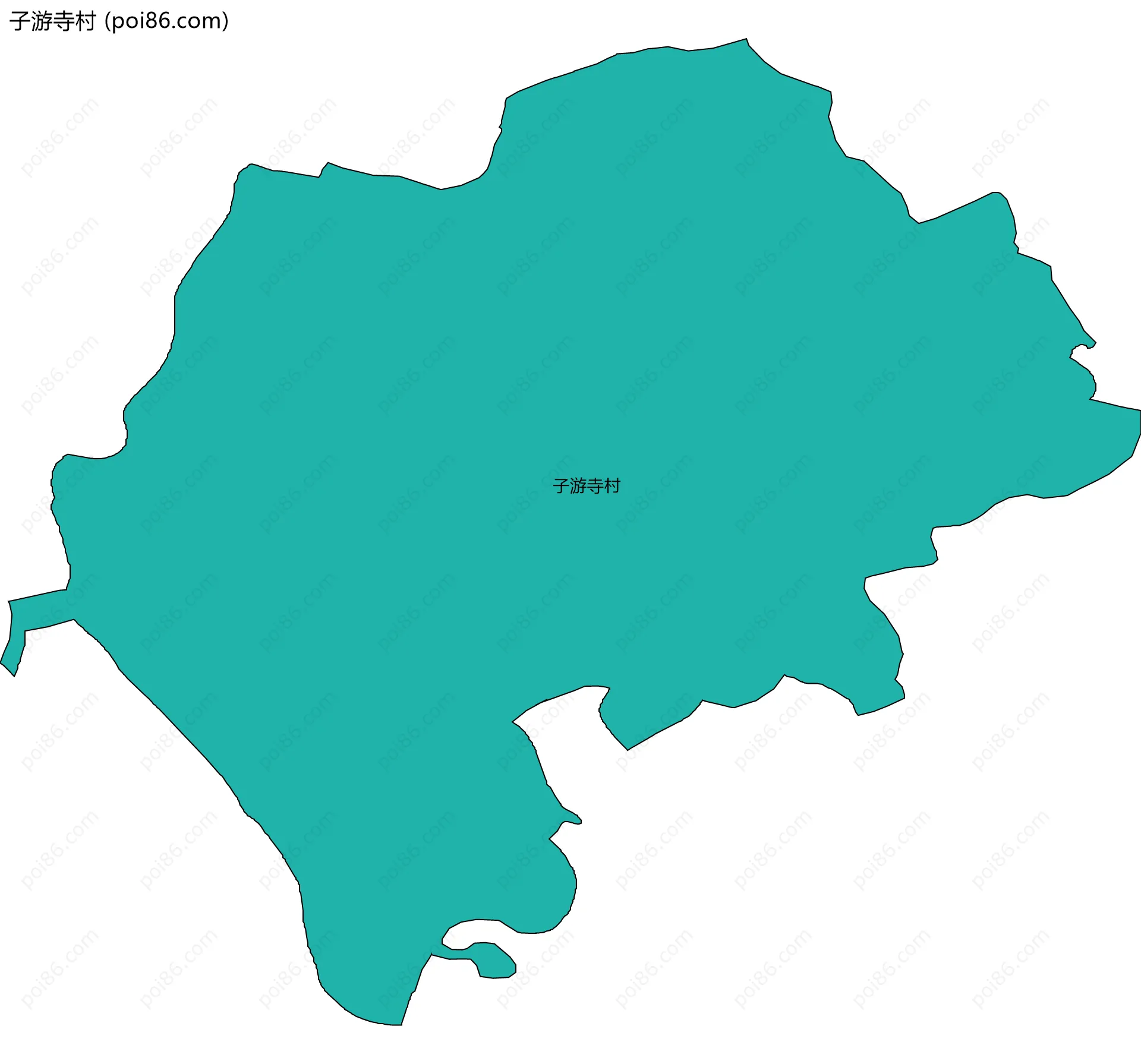 子游寺村边界地图