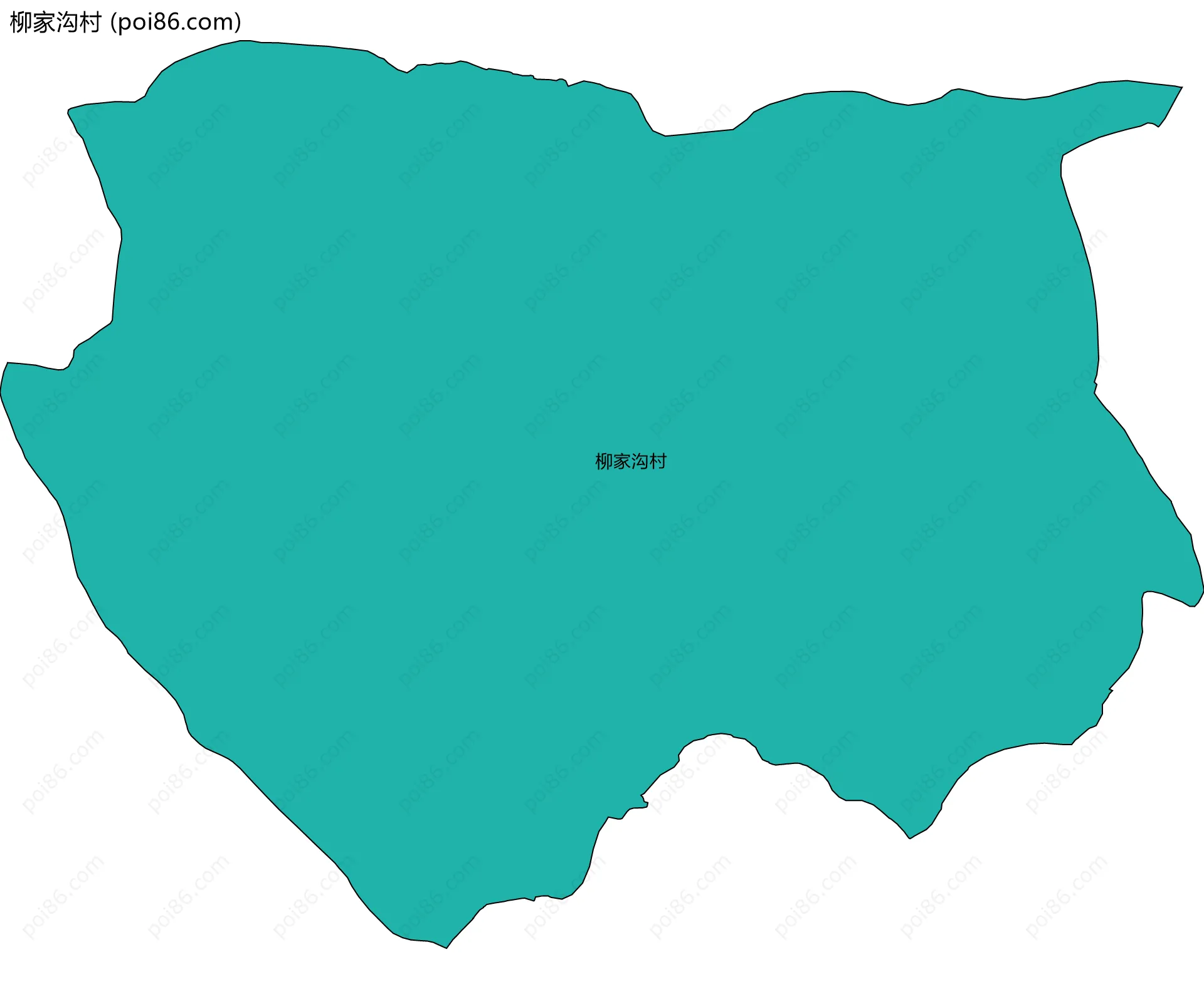 柳家沟村边界地图