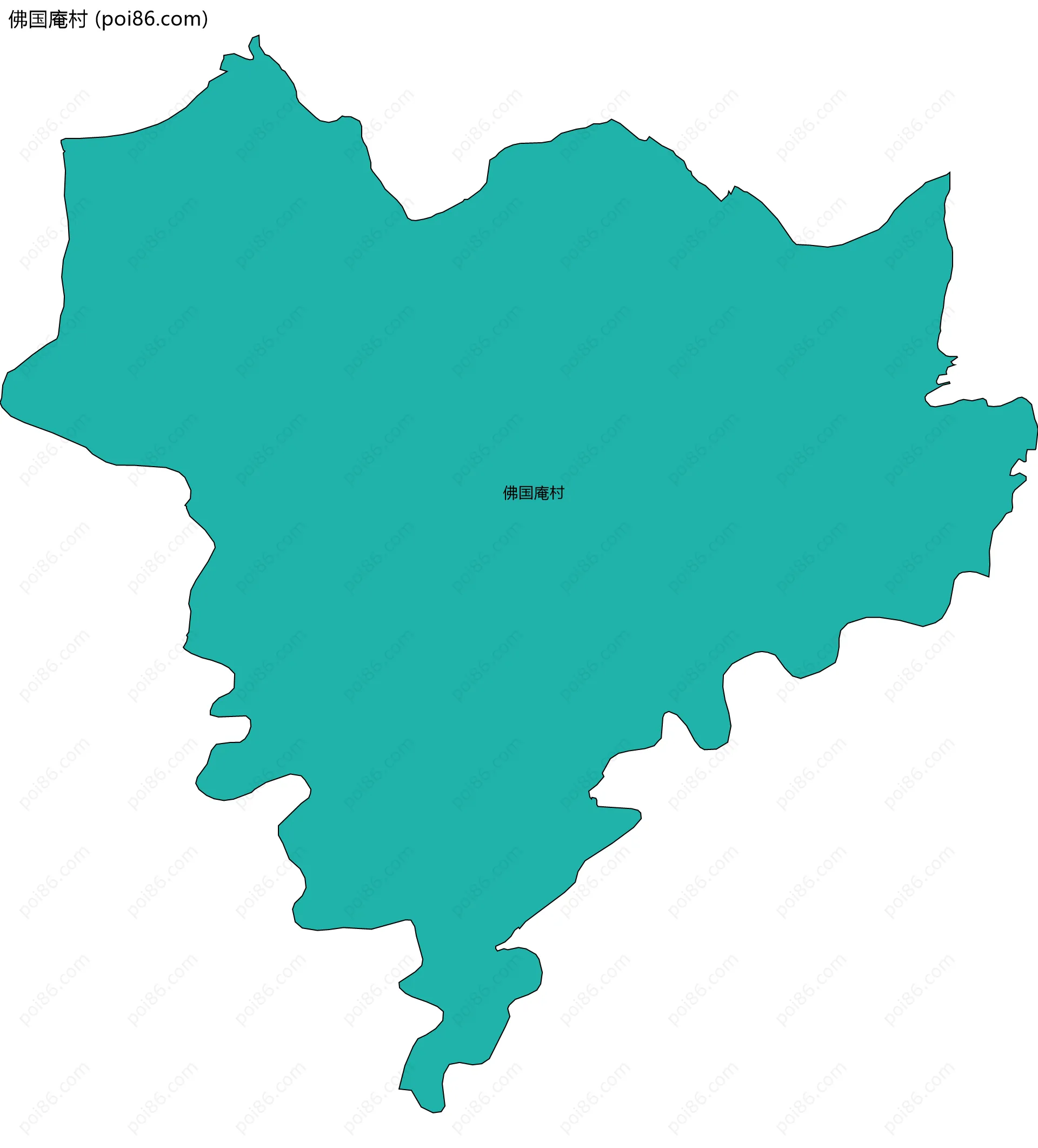 佛国庵村边界地图