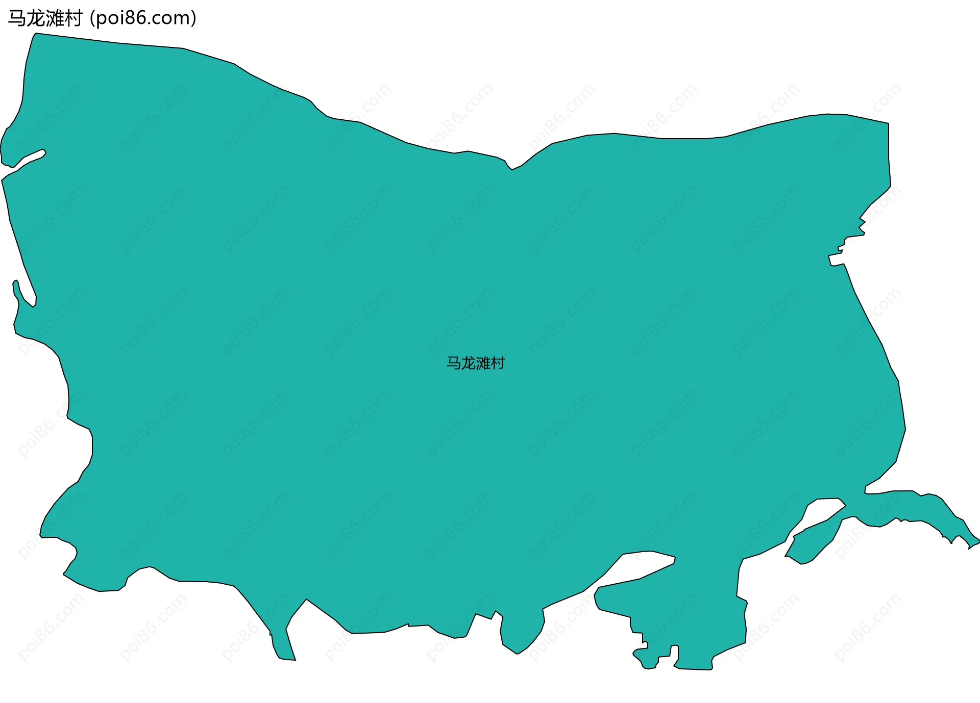 马龙滩村边界地图
