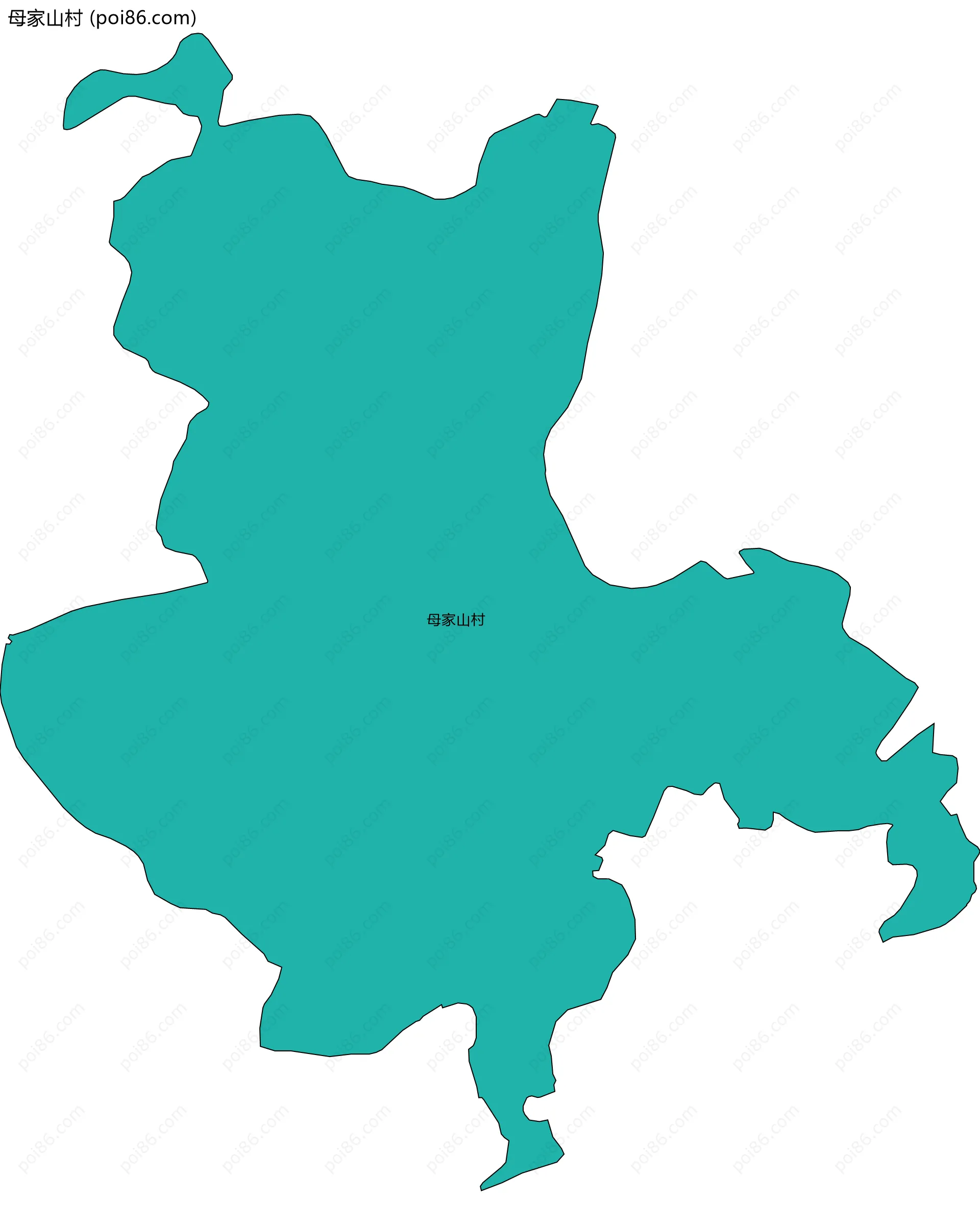 母家山村边界地图