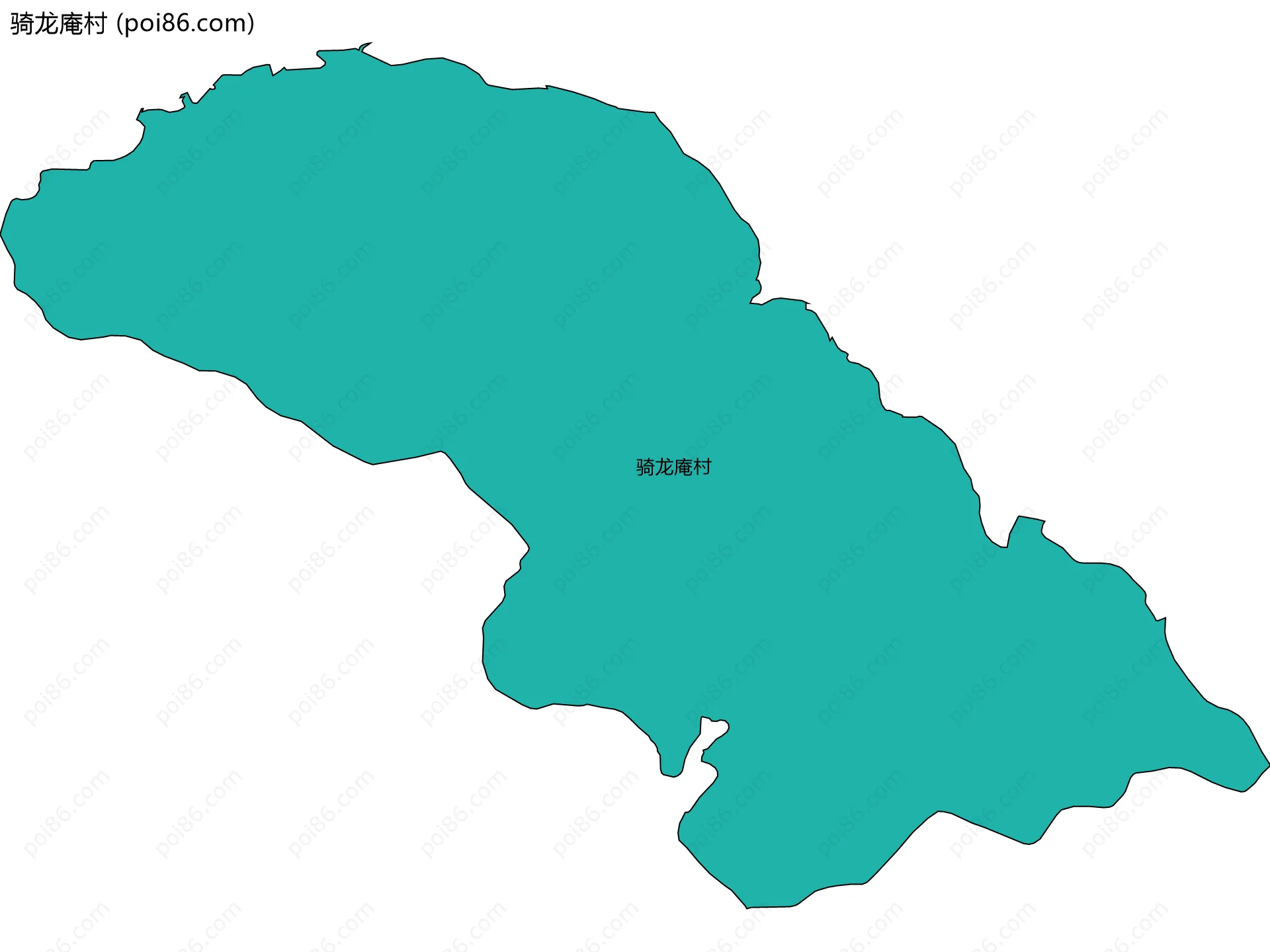 骑龙庵村边界地图