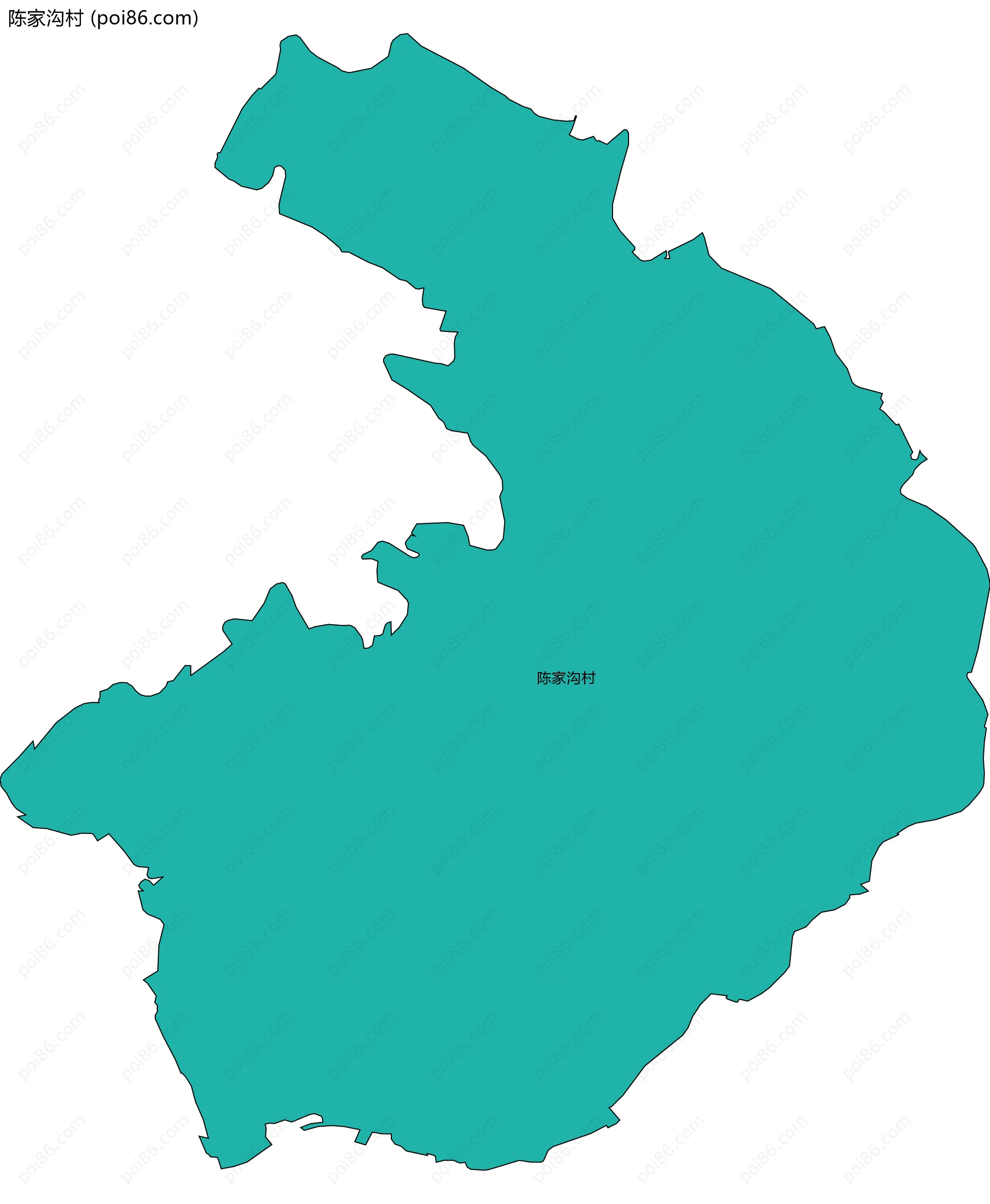 陈家沟村边界地图