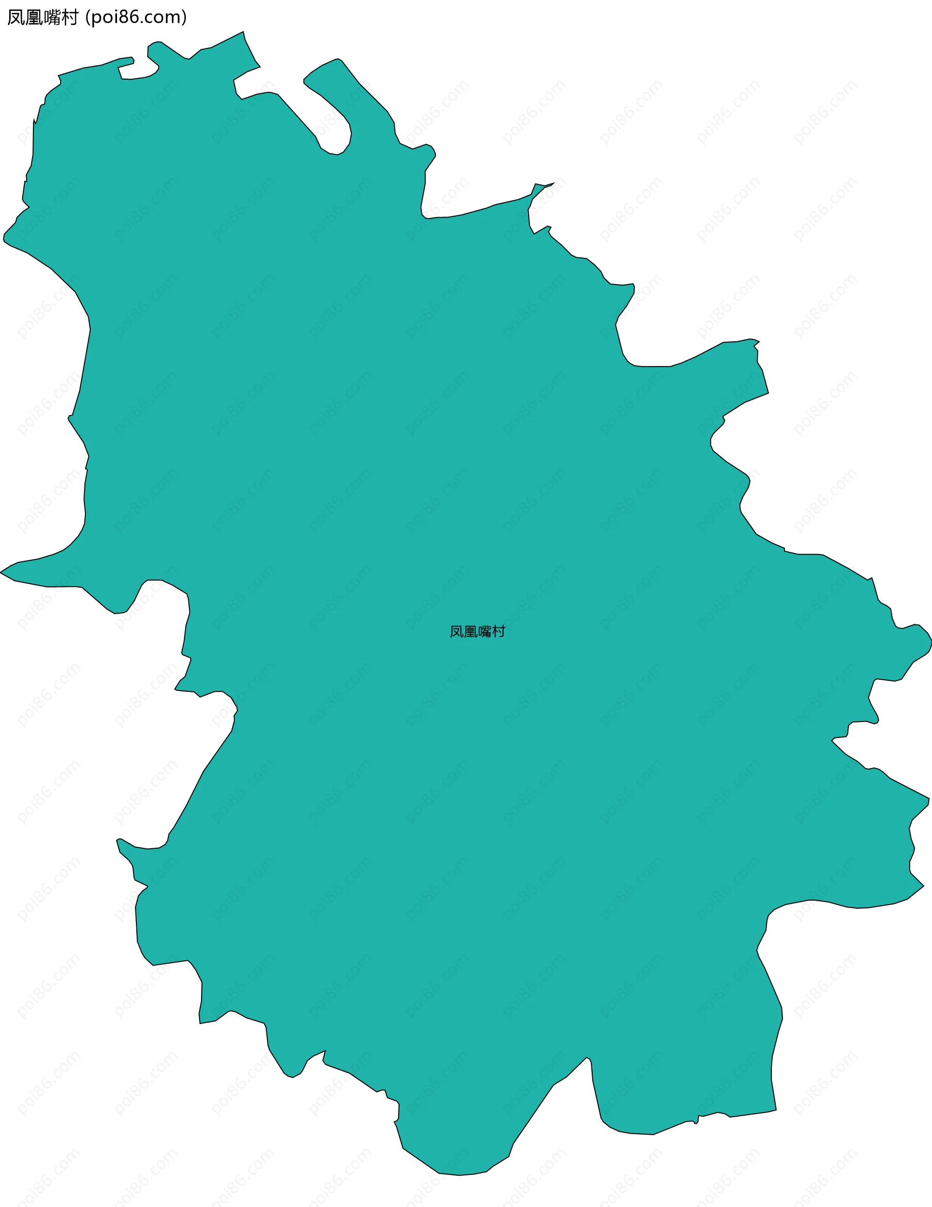 凤凰嘴村边界地图