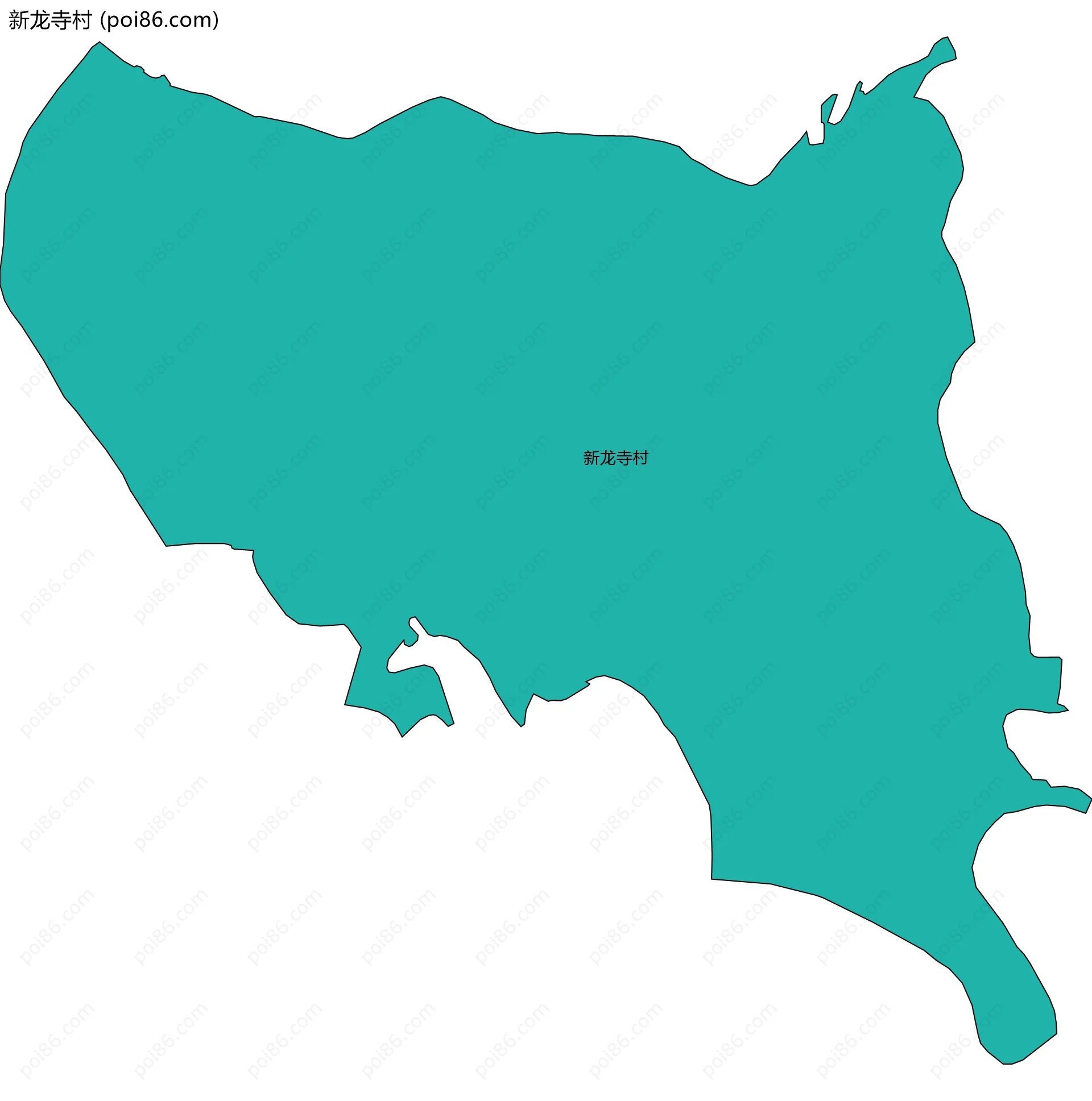 新龙寺村边界地图