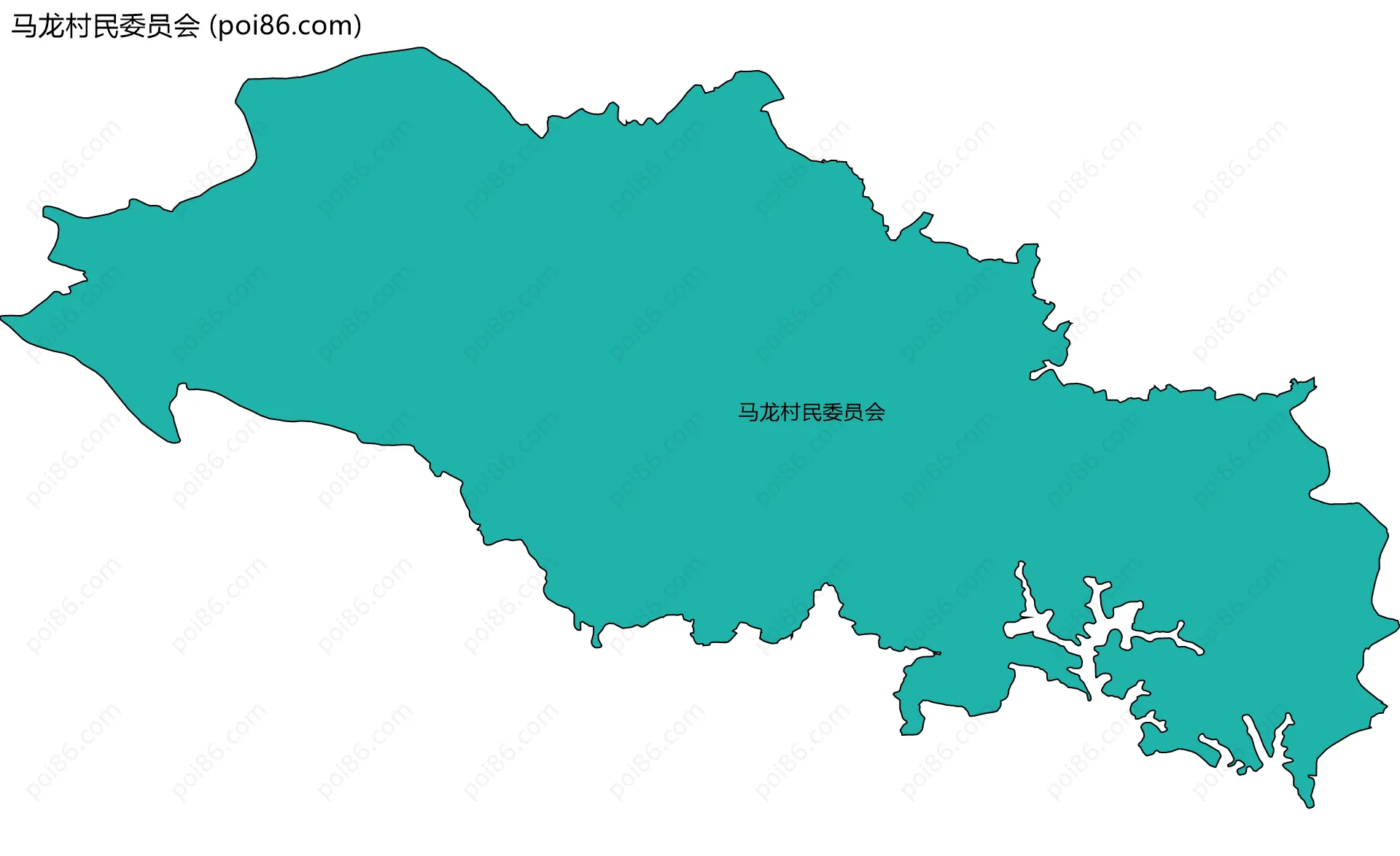 马龙村民委员会边界地图