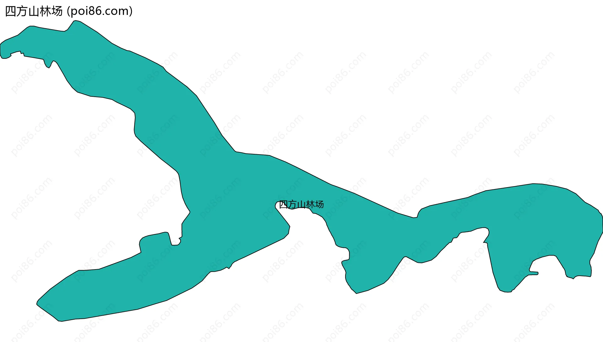 四方山林场边界地图