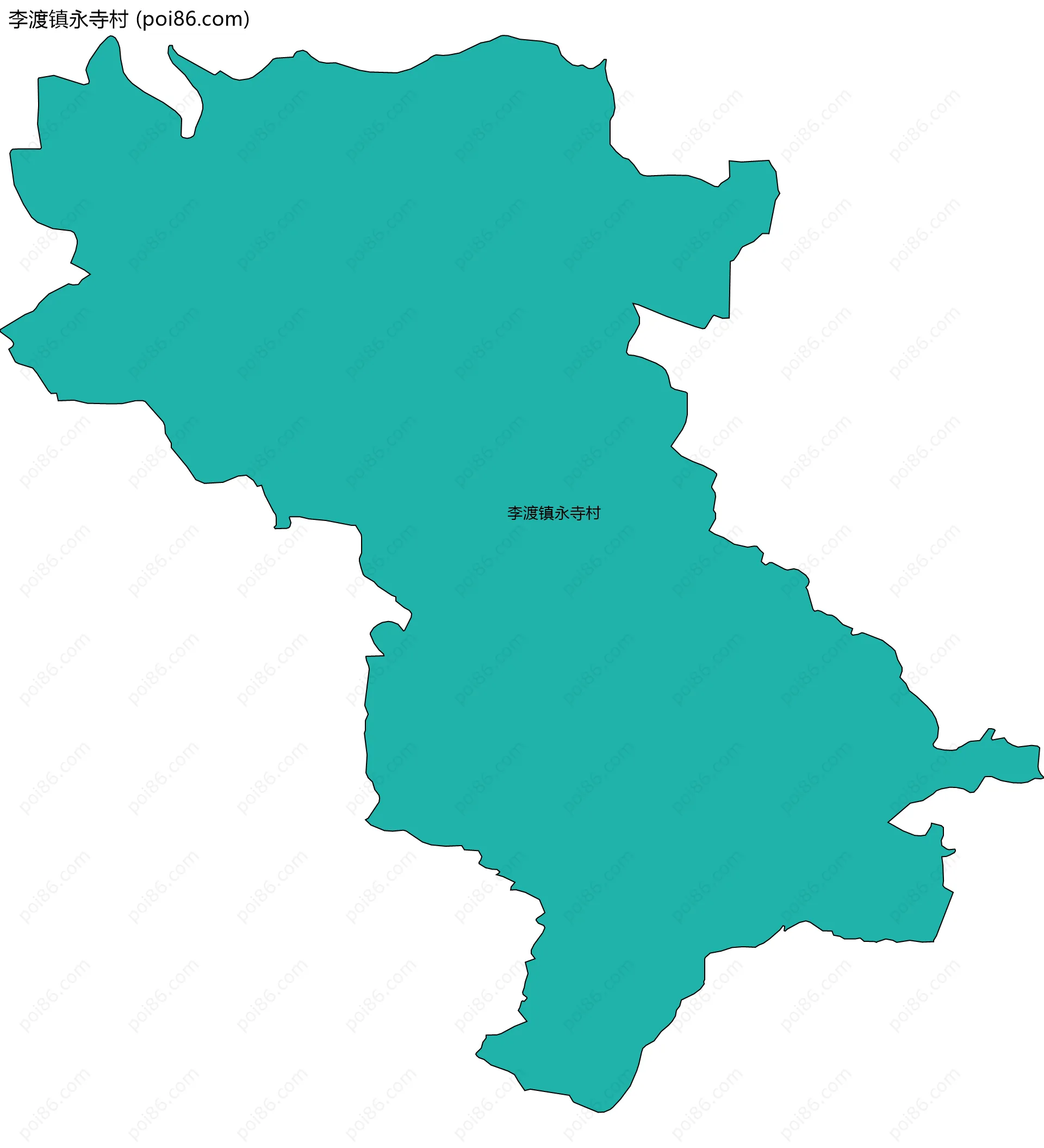 李渡镇永寺村边界地图