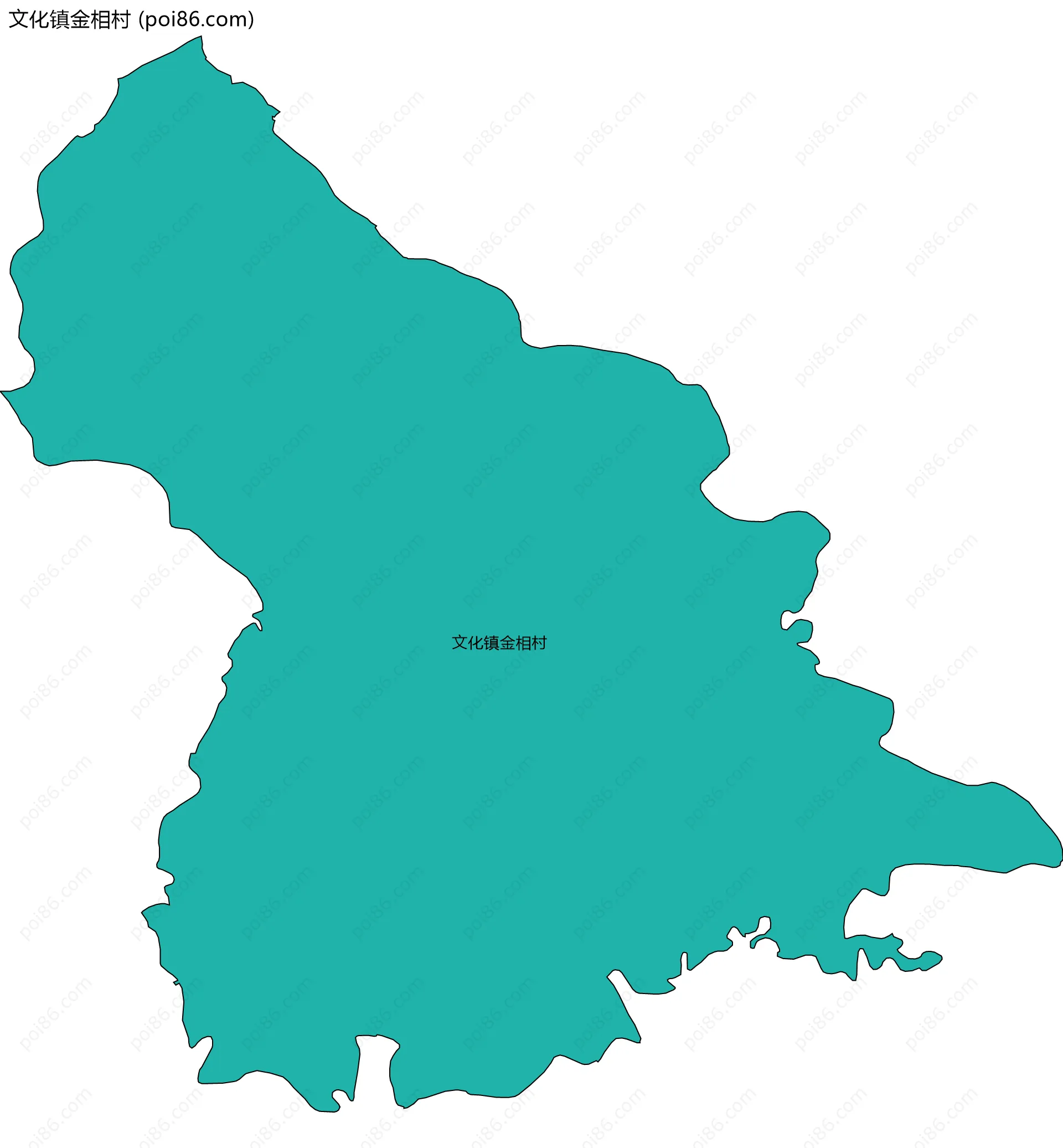 文化镇金相村边界地图