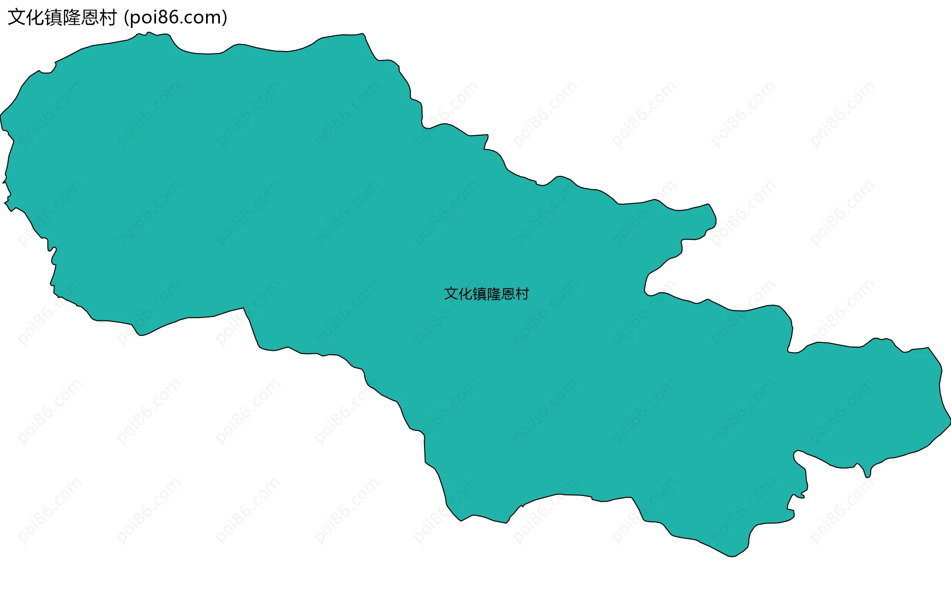 文化镇隆恩村边界地图