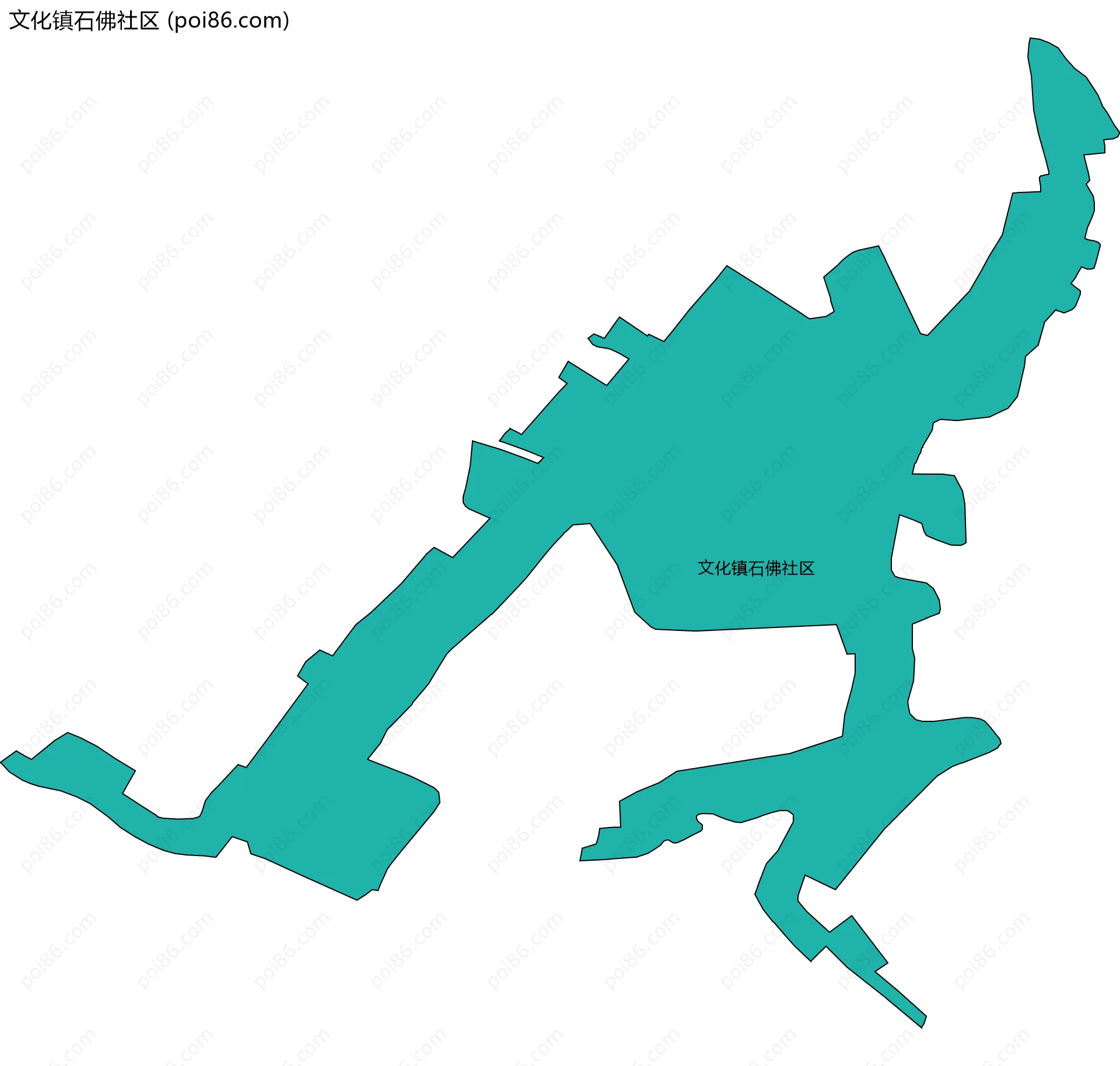 文化镇石佛社区边界地图