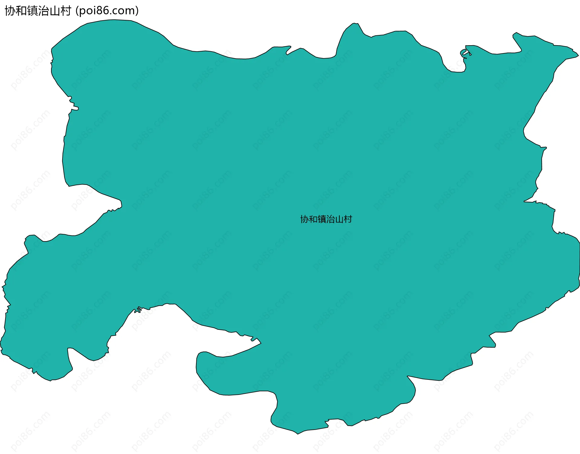 协和镇治山村边界地图