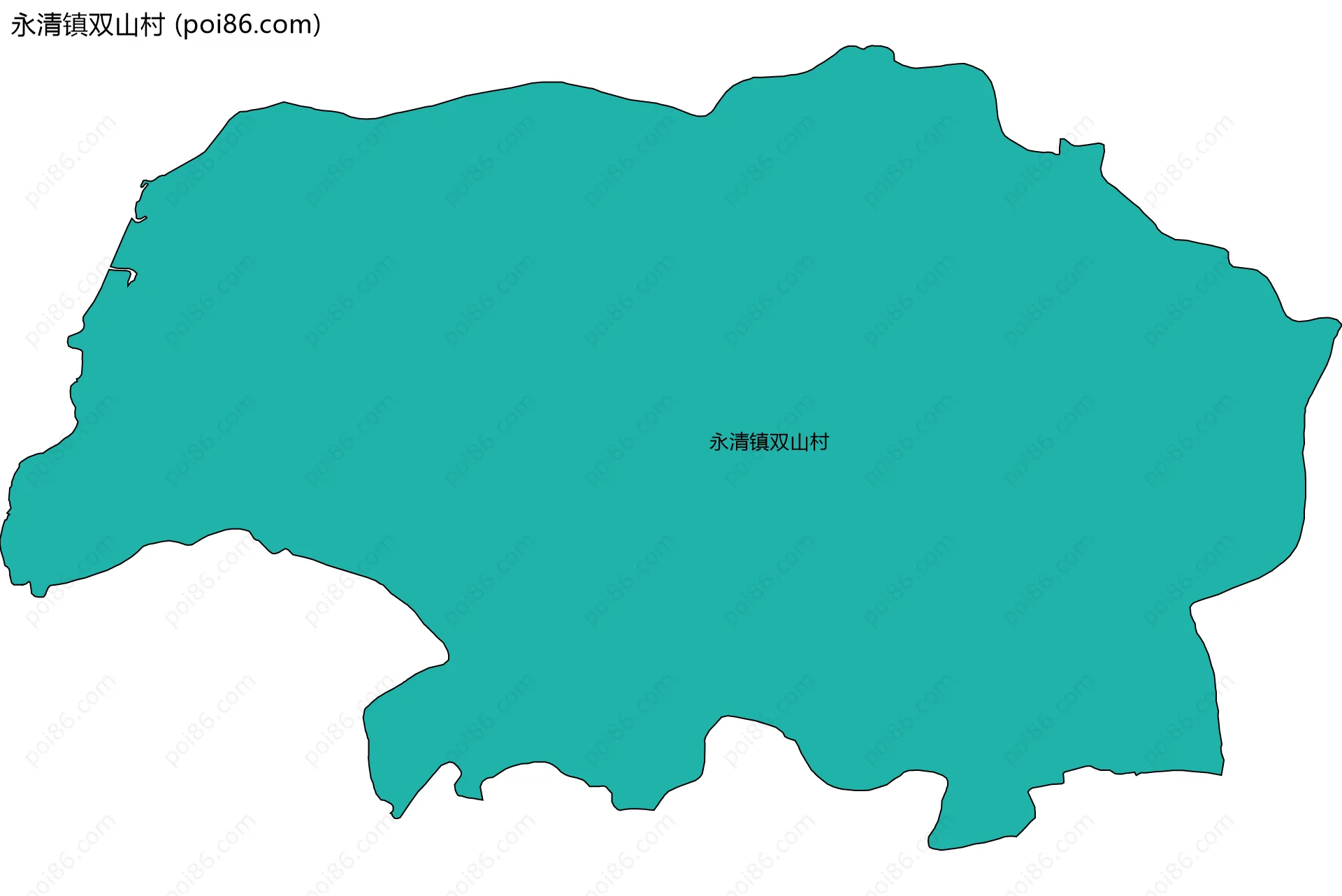 永清镇双山村边界地图